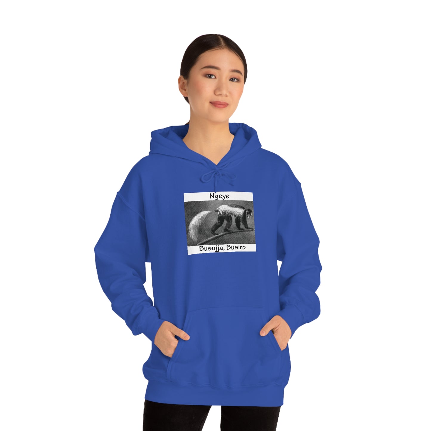 Unisex Heavy Blend™ Hooded Sweatshirt - Ngeye (Colobus Monkey)