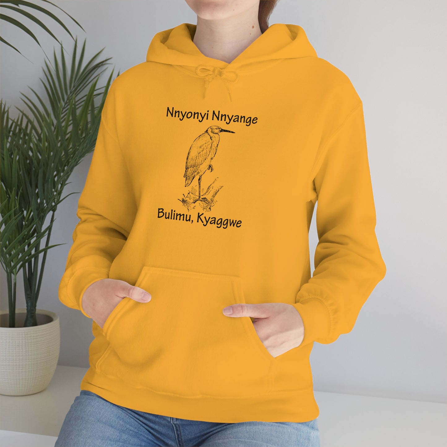 Unisex Heavy Blend™ Hooded Sweatshirt - Nnyonyi Nnyange (Cattle-Egret)