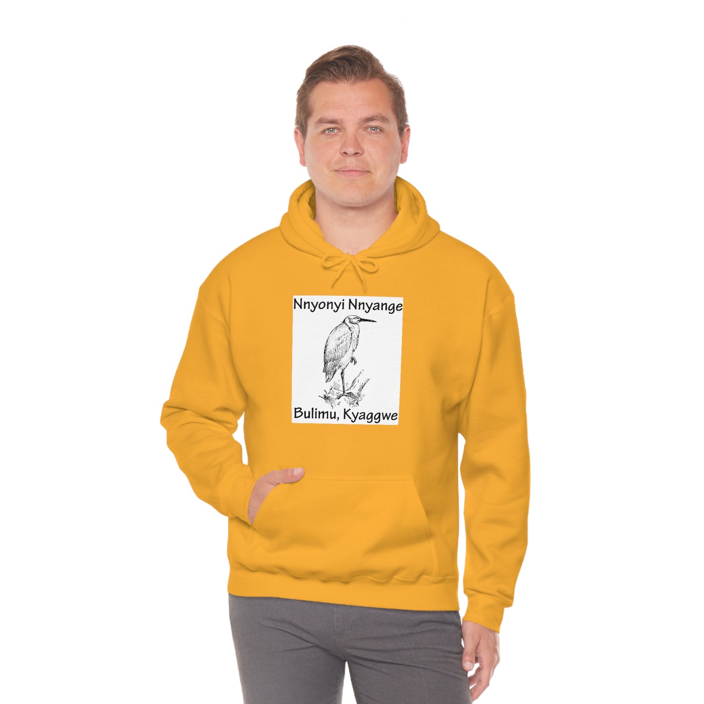 Unisex Heavy Blend™ Hooded Sweatshirt - Nnyonyi Nnyange (Cattle-Egret)