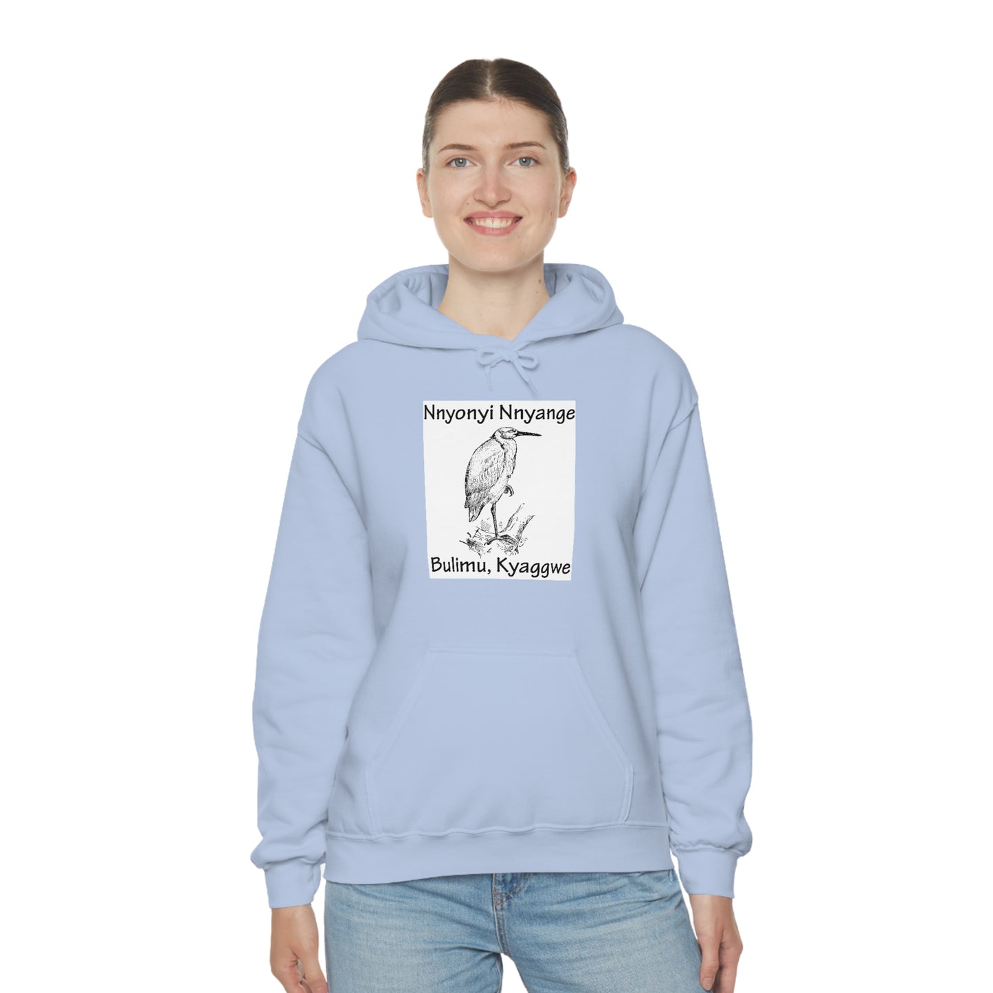 Unisex Heavy Blend™ Hooded Sweatshirt - Nnyonyi Nnyange (Cattle-Egret)