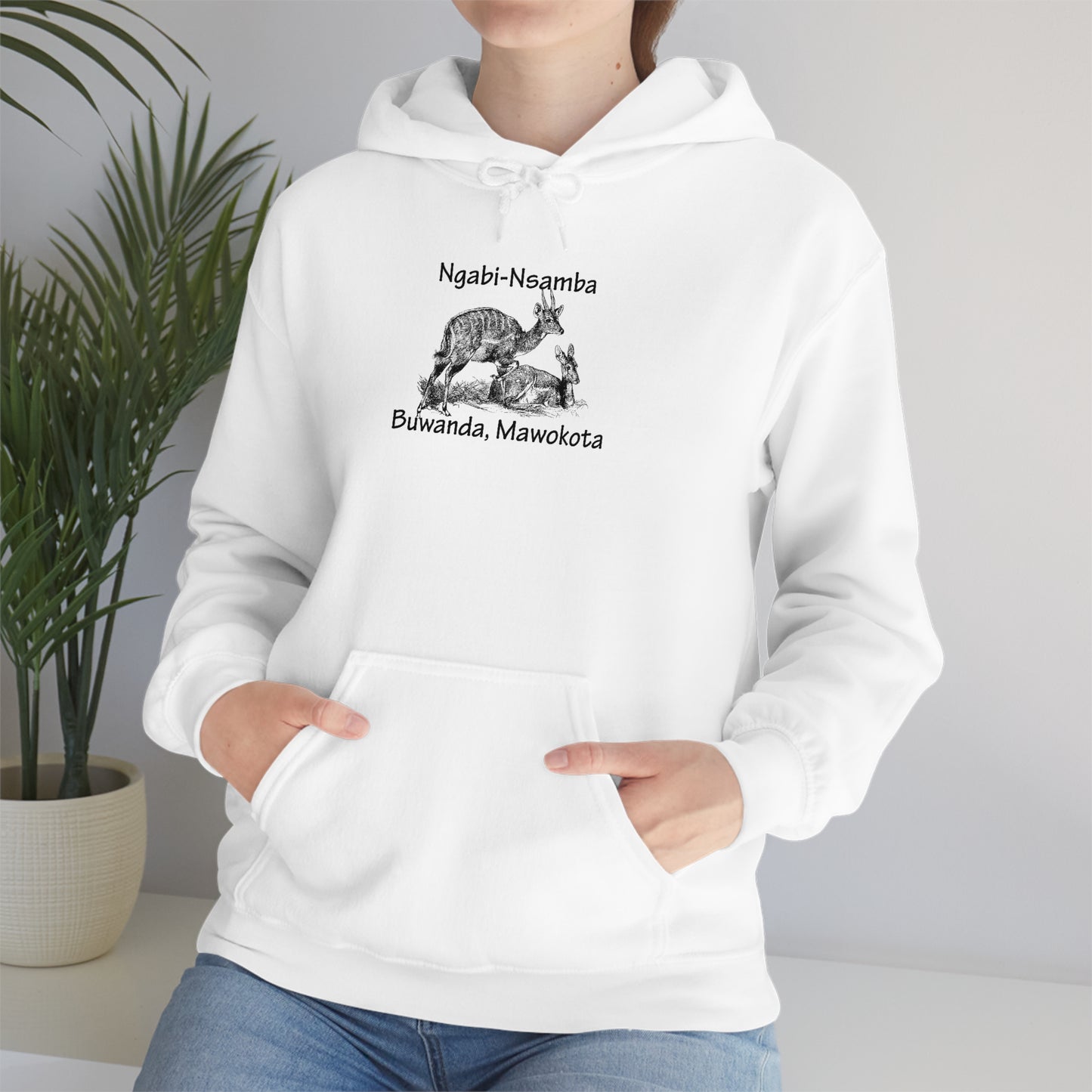 Unisex Heavy Blend™ Hooded Sweatshirt - Ngabi Nsamba (Bushbuck-Antelope)