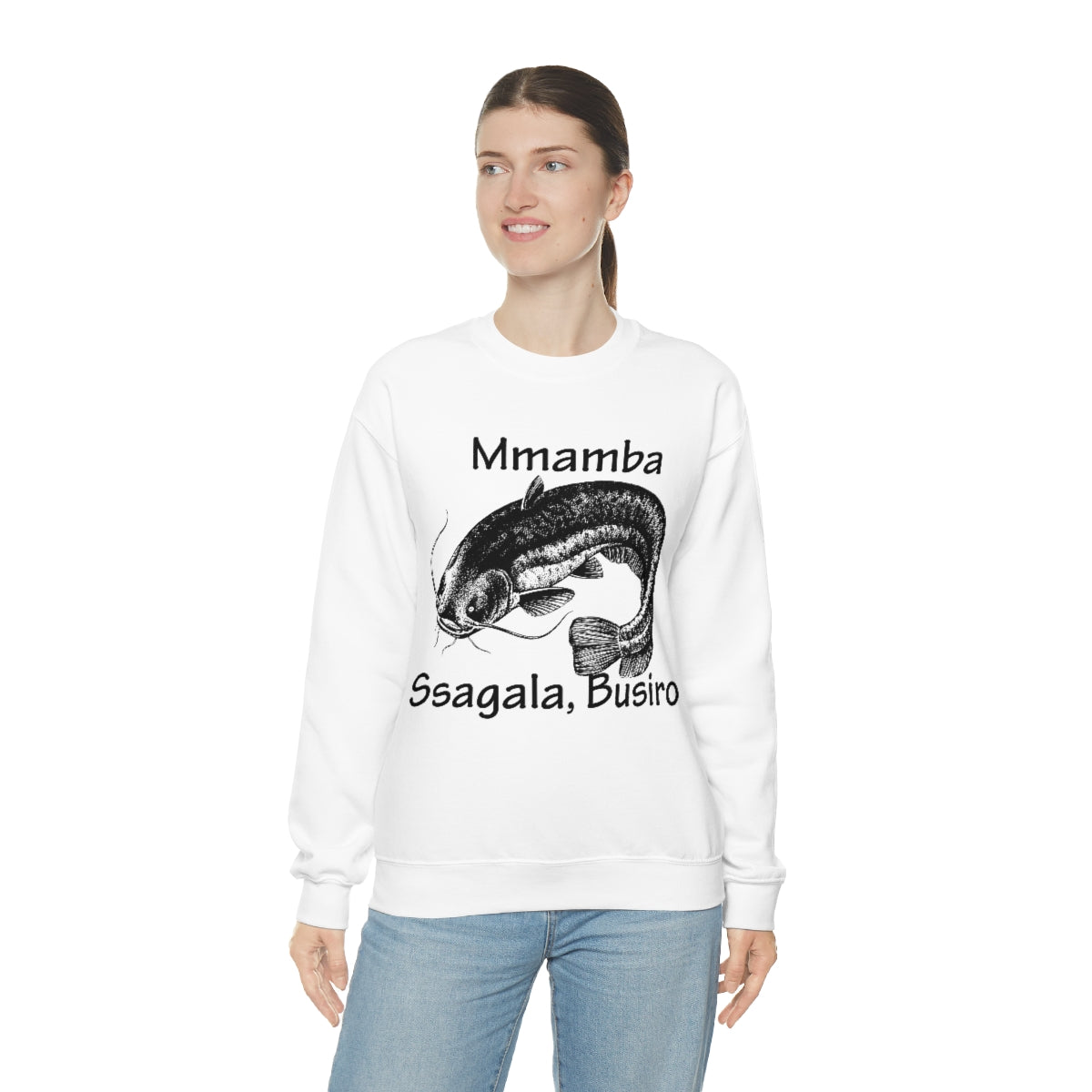 Unisex Heavy Blend™ Crewneck Sweatshirt - Mmamba Ggabunga, WB