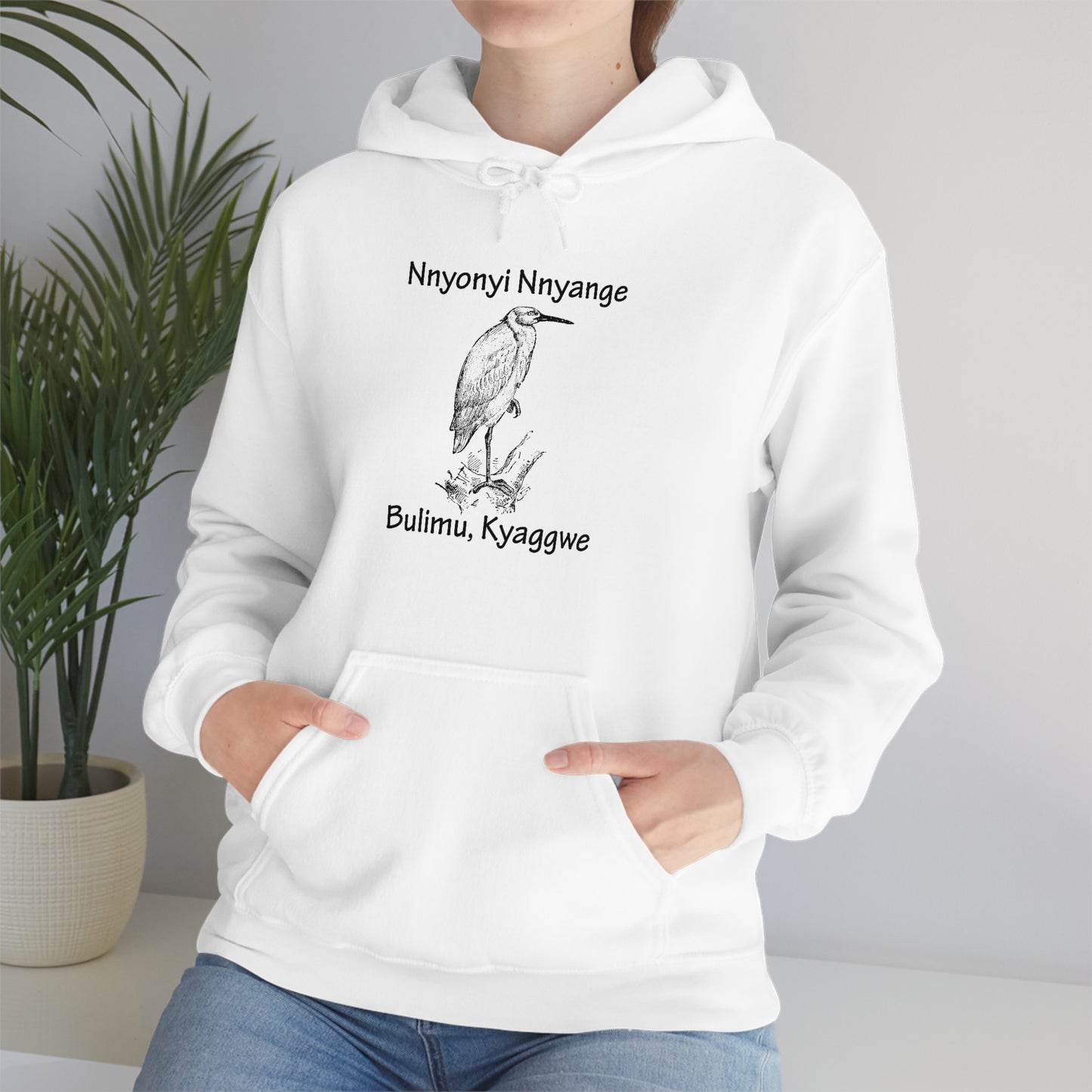 Unisex Heavy Blend™ Hooded Sweatshirt - Nnyonyi Nnyange (Cattle-Egret)