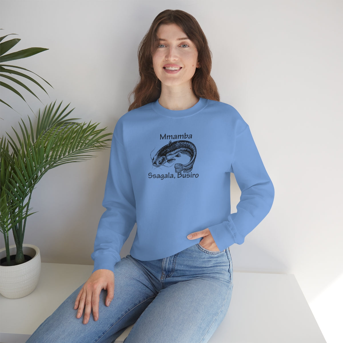 Unisex Heavy Blend™ Crewneck Sweatshirt - Mmamba Ggabunga, WT