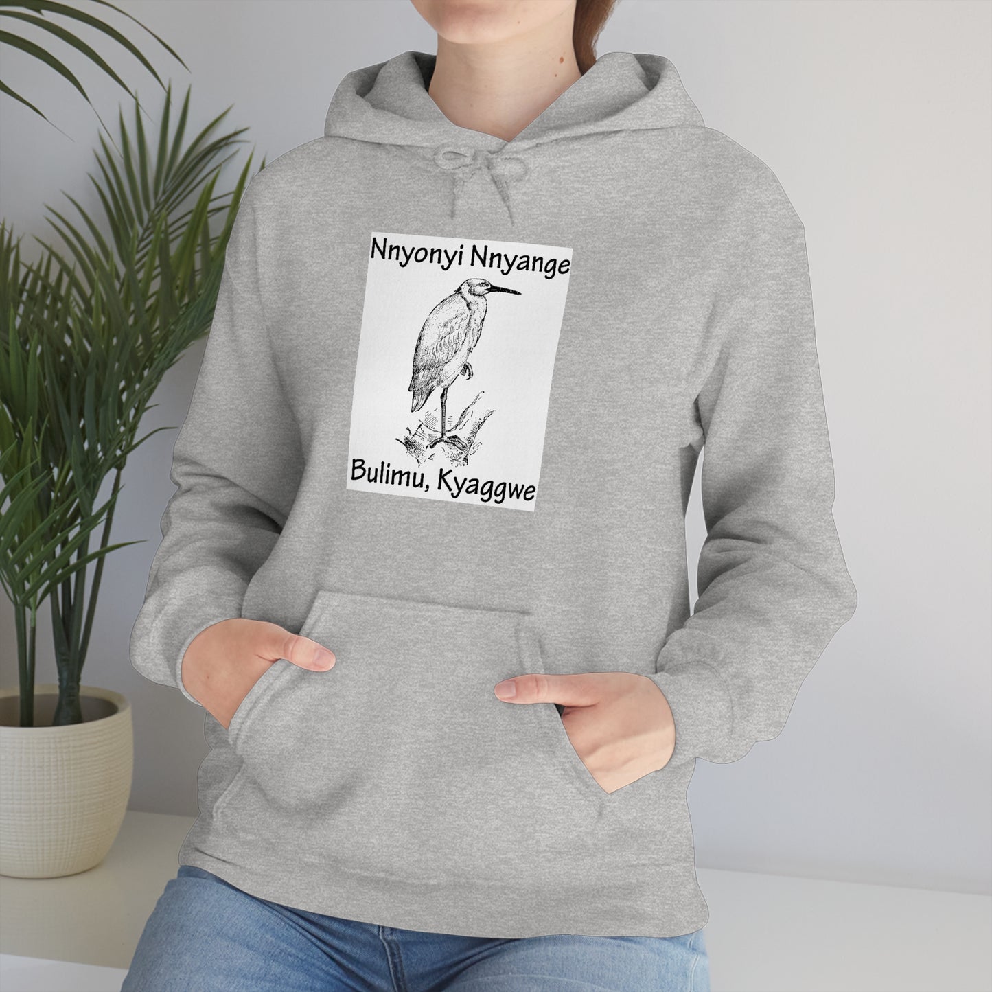 Unisex Heavy Blend™ Hooded Sweatshirt - Nnyonyi Nnyange (Cattle-Egret)