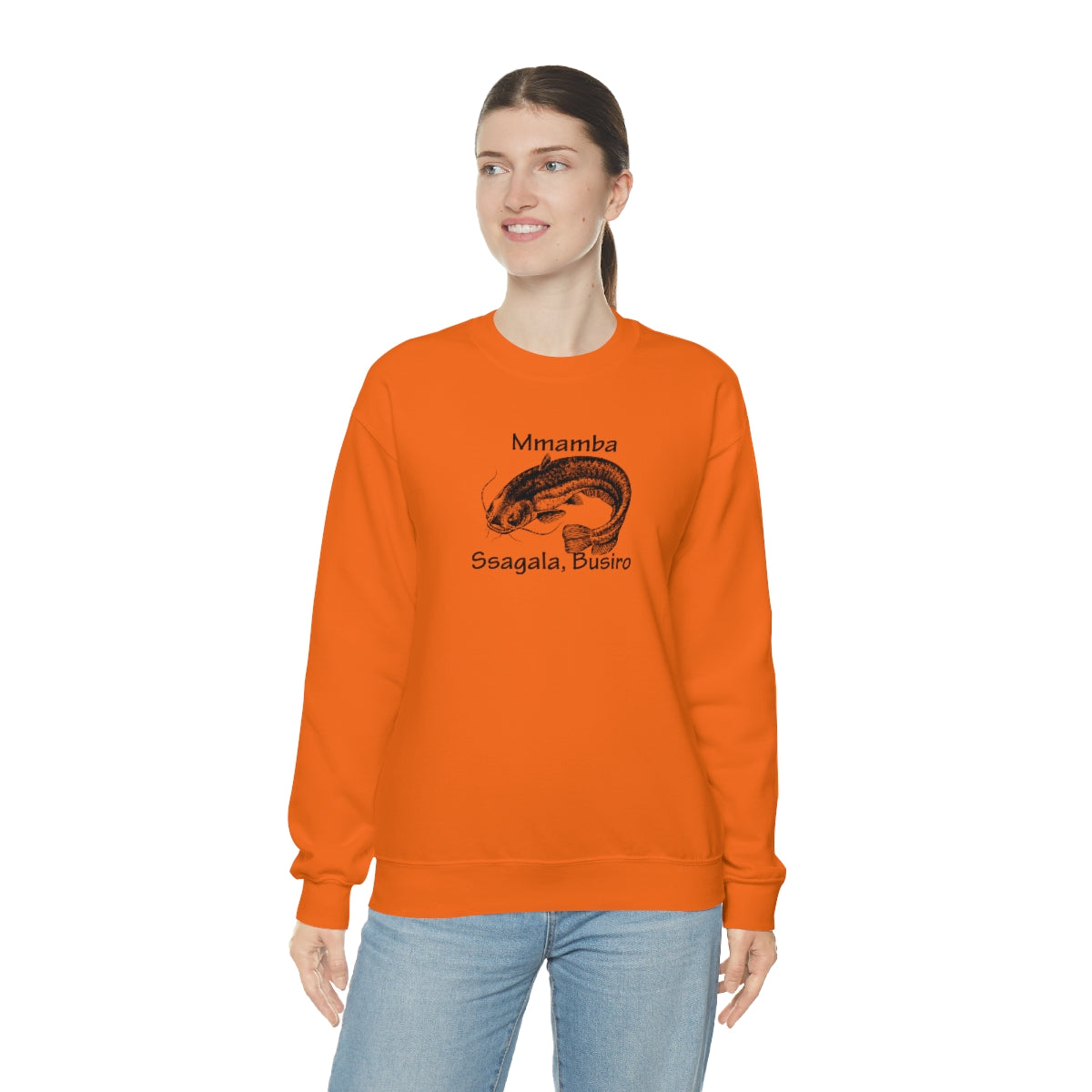 Unisex Heavy Blend™ Crewneck Sweatshirt - Mmamba Ggabunga, WT