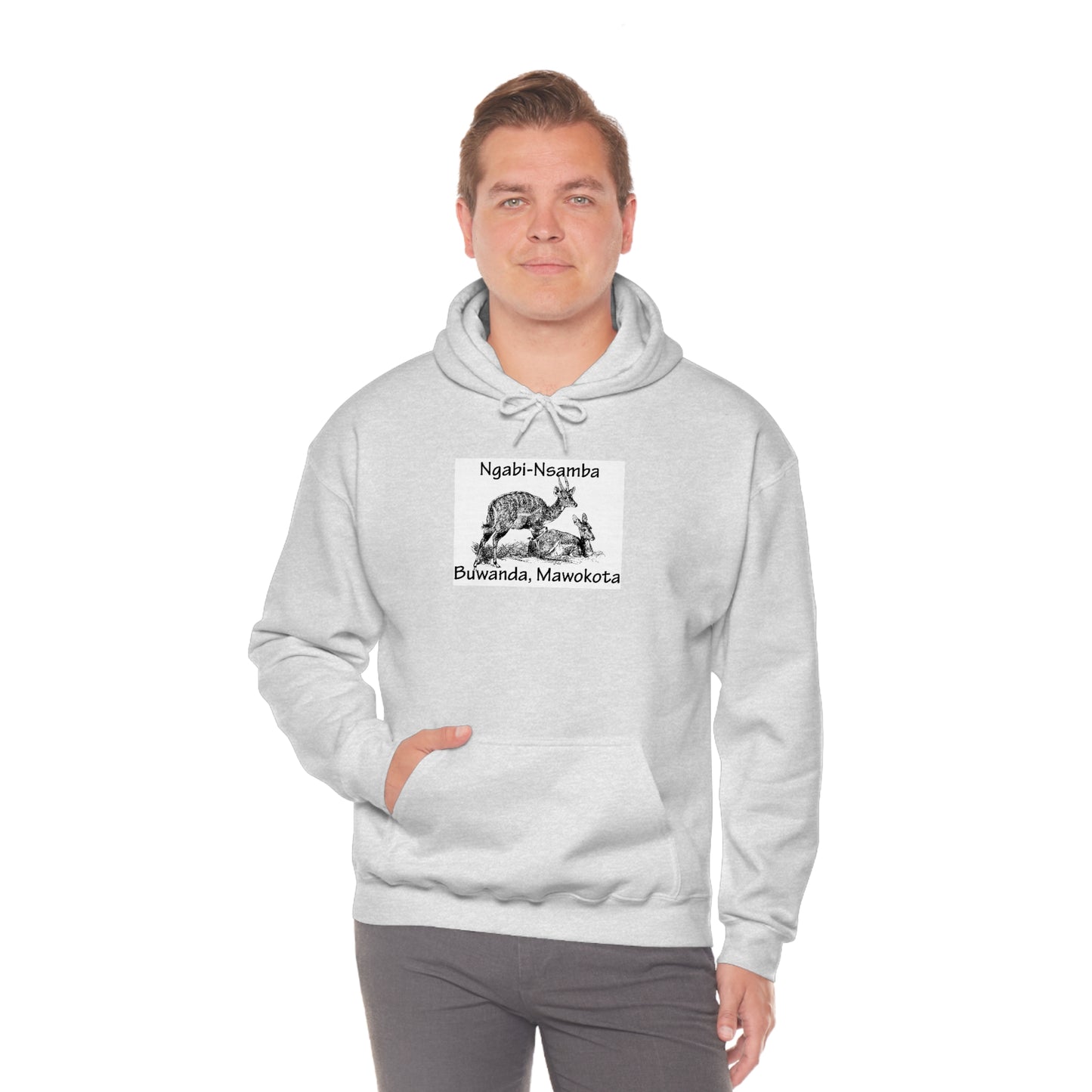 Unisex Heavy Blend™ Hooded Sweatshirt - Ngabi Nsamba (Bushbuck-Antelope)