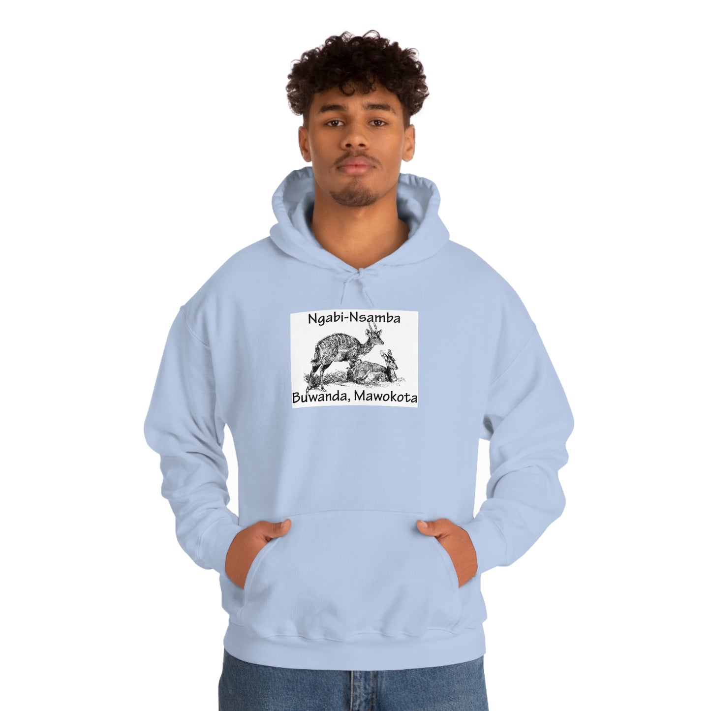 Unisex Heavy Blend™ Hooded Sweatshirt - Ngabi Nsamba (Bushbuck-Antelope)