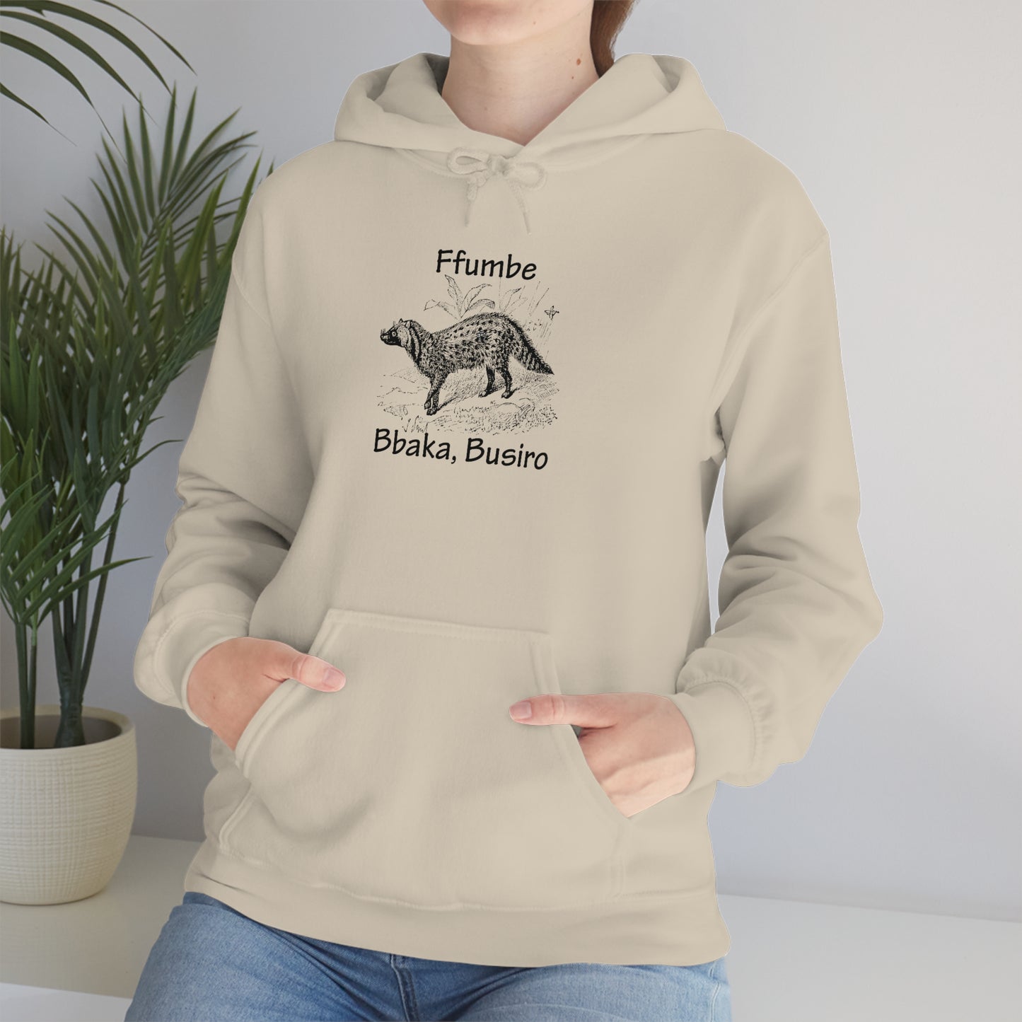 Unisex Heavy Blend™ Hooded Sweatshirt - Ffumbe (Civet Cat)