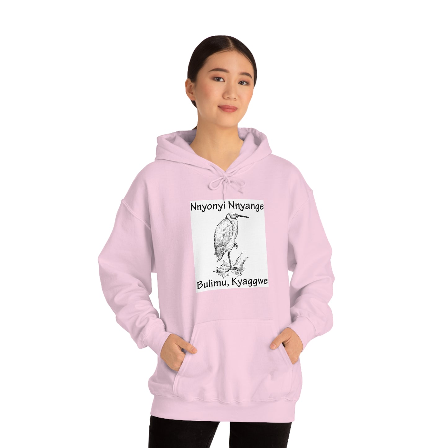 Unisex Heavy Blend™ Hooded Sweatshirt - Nnyonyi Nnyange (Cattle-Egret)