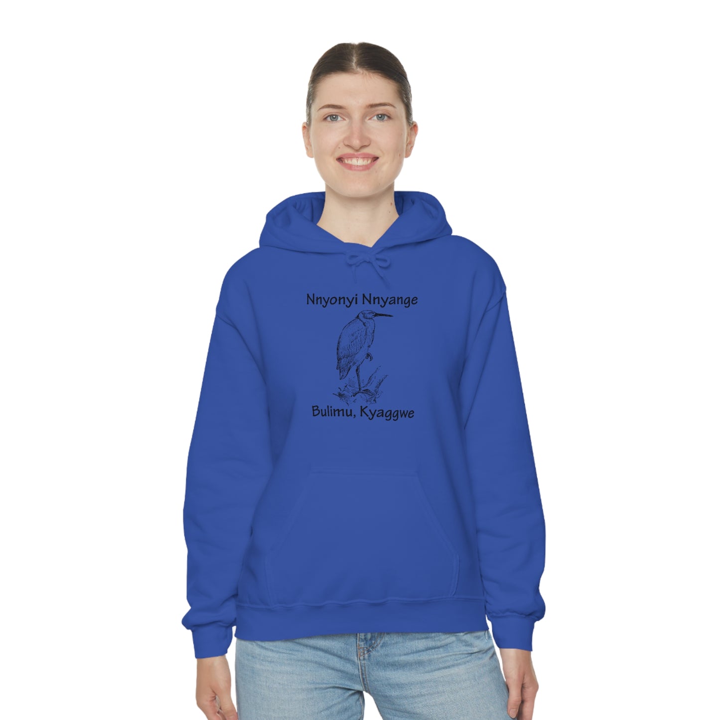 Unisex Heavy Blend™ Hooded Sweatshirt - Nnyonyi Nnyange (Cattle-Egret)