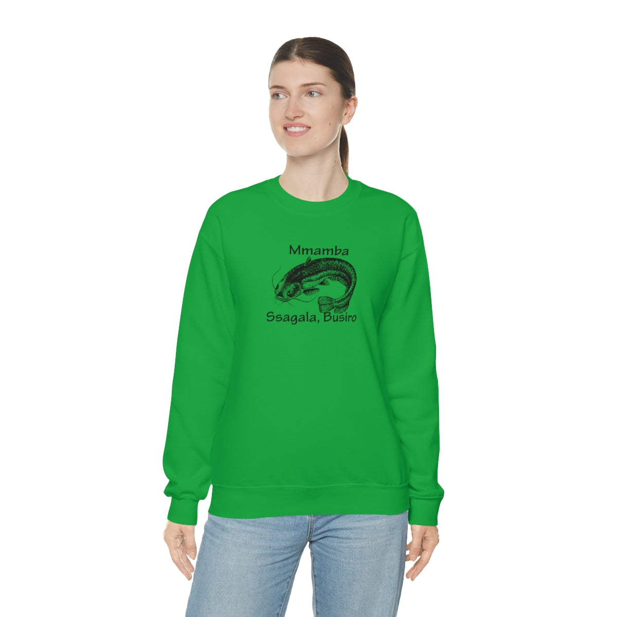 Unisex Heavy Blend™ Crewneck Sweatshirt - Mmamba Ggabunga, WT