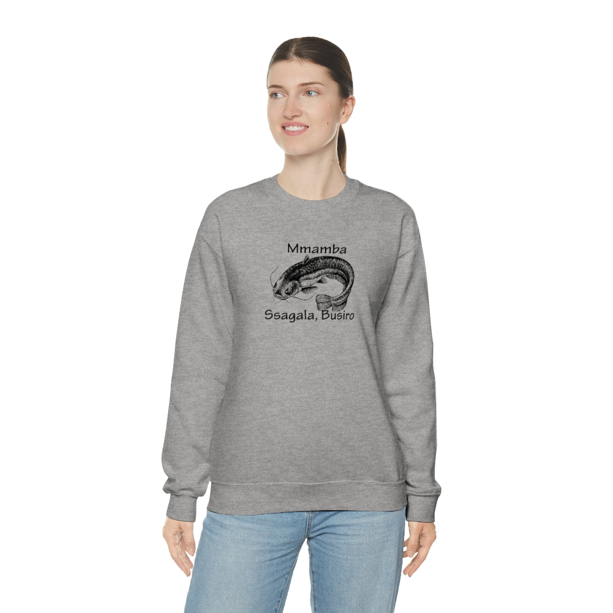 Unisex Heavy Blend™ Crewneck Sweatshirt - Mmamba Ggabunga, WT