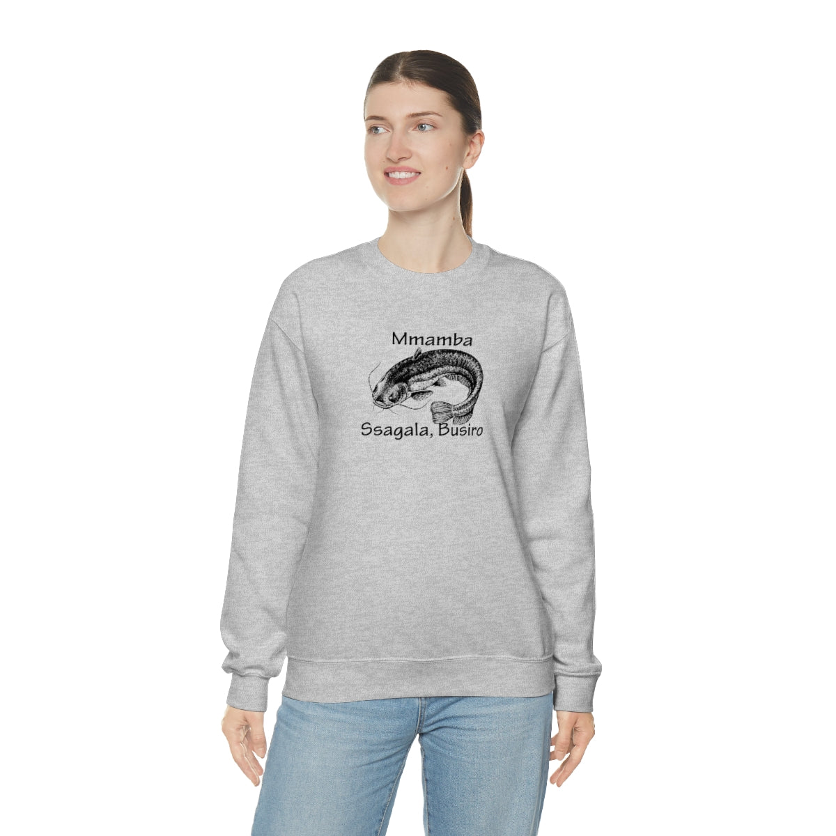 Unisex Heavy Blend™ Crewneck Sweatshirt - Mmamba Ggabunga, WT