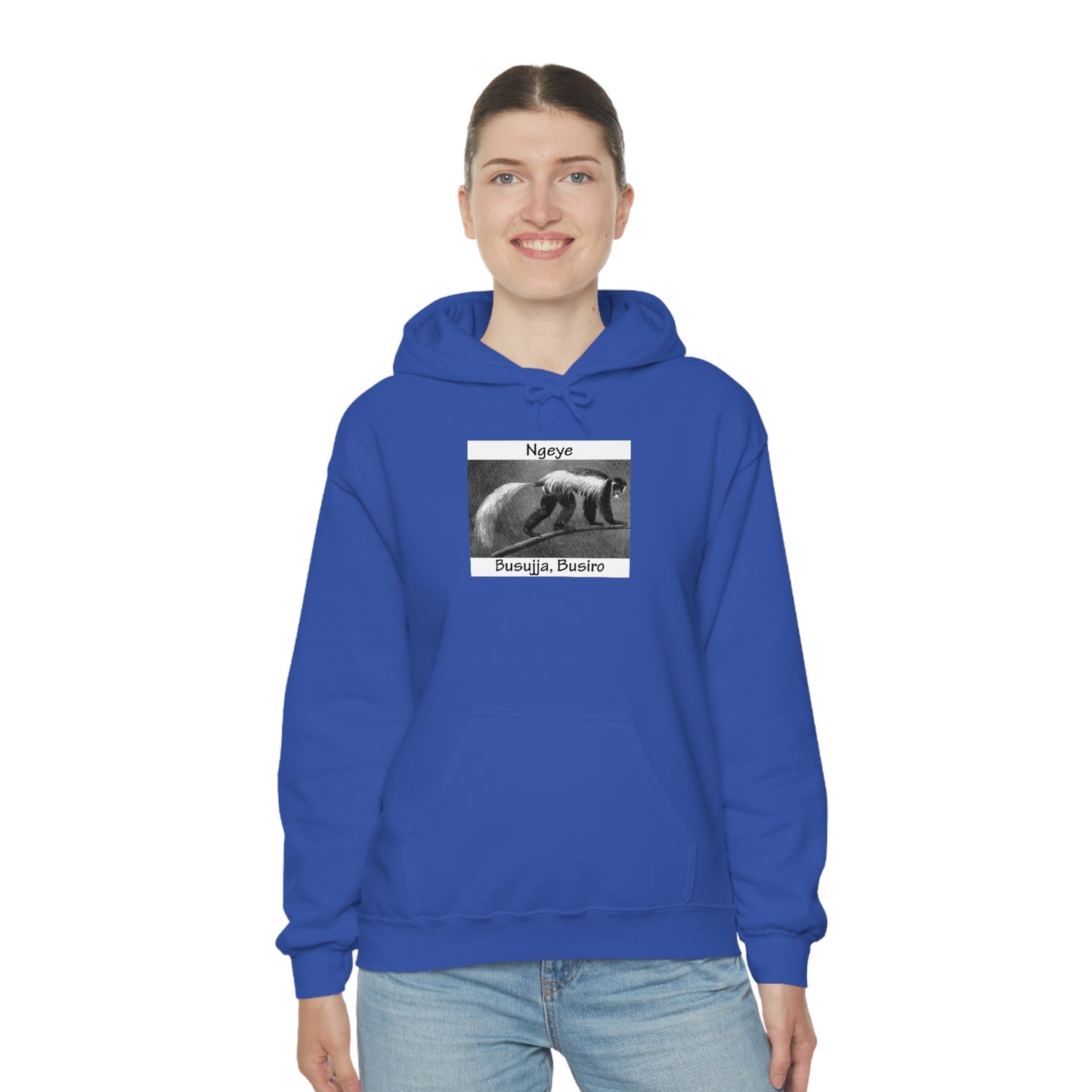 Unisex Heavy Blend™ Hooded Sweatshirt - Ngeye (Colobus Monkey)