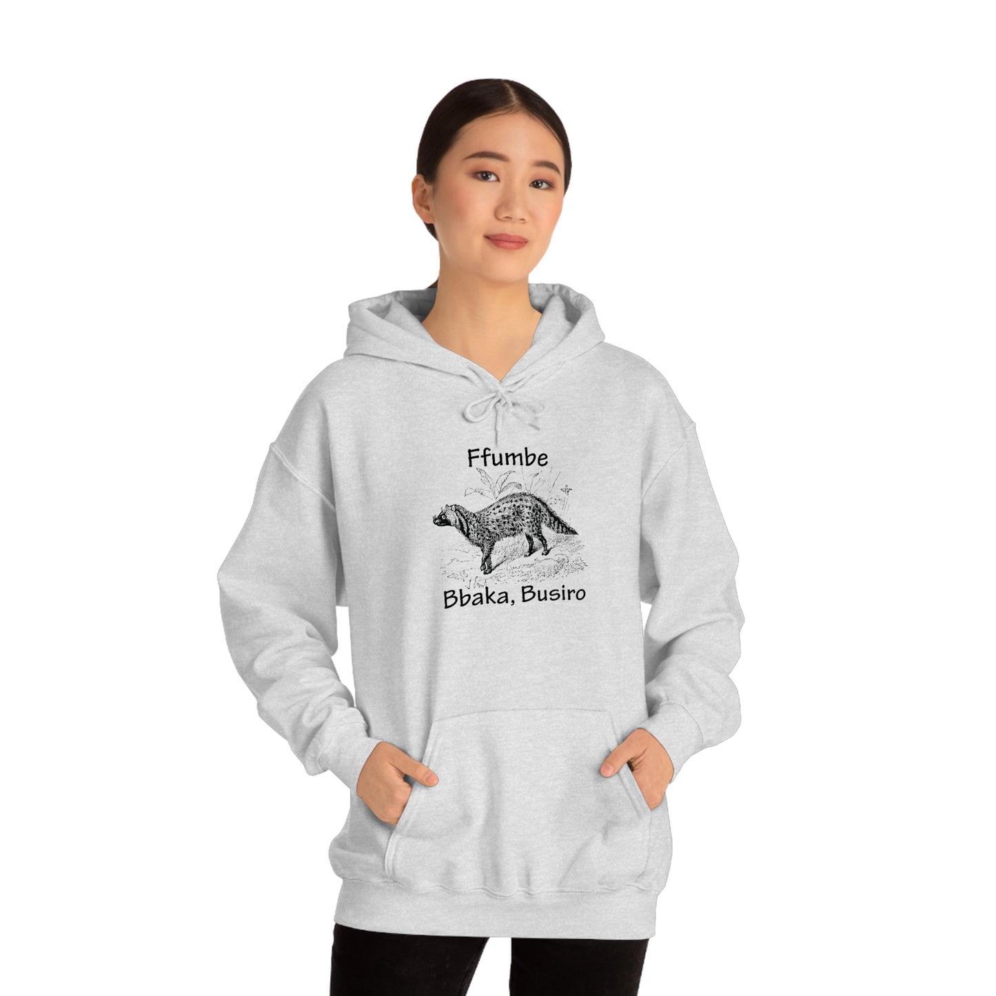 Unisex Heavy Blend™ Hooded Sweatshirt - Ffumbe (Civet Cat)