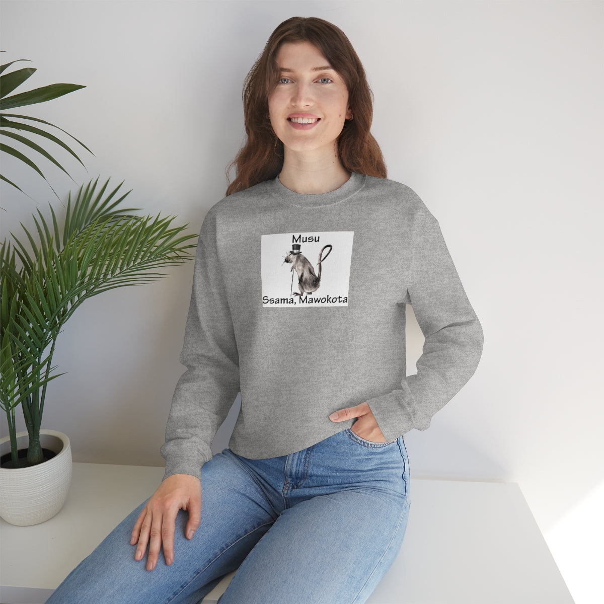 Unisex Heavy Blend™ Crewneck Sweatshirt - Musu, WT