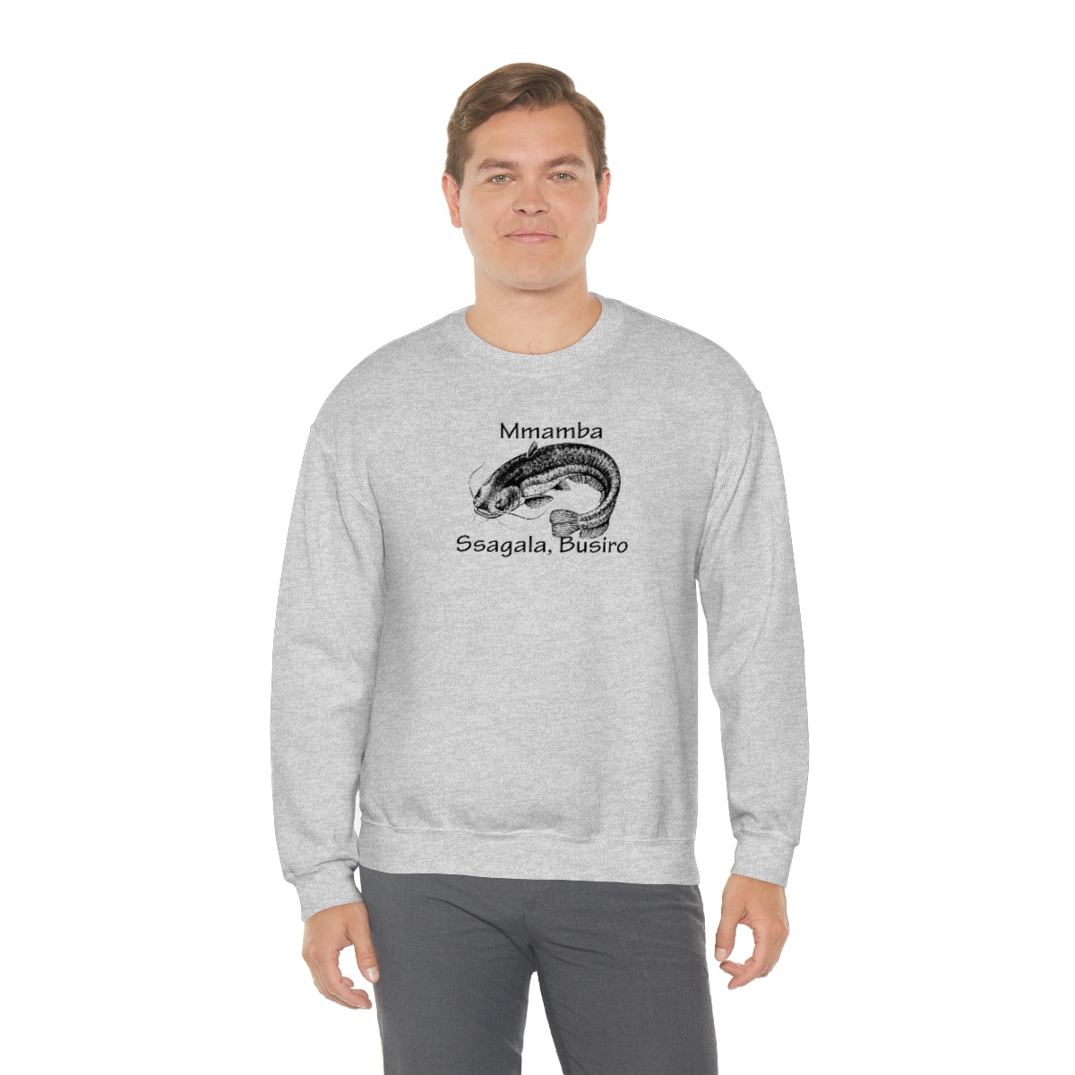 Unisex Heavy Blend™ Crewneck Sweatshirt - Mmamba Ggabunga, WT