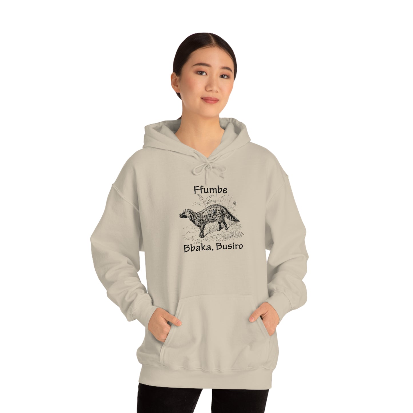 Unisex Heavy Blend™ Hooded Sweatshirt - Ffumbe (Civet Cat)