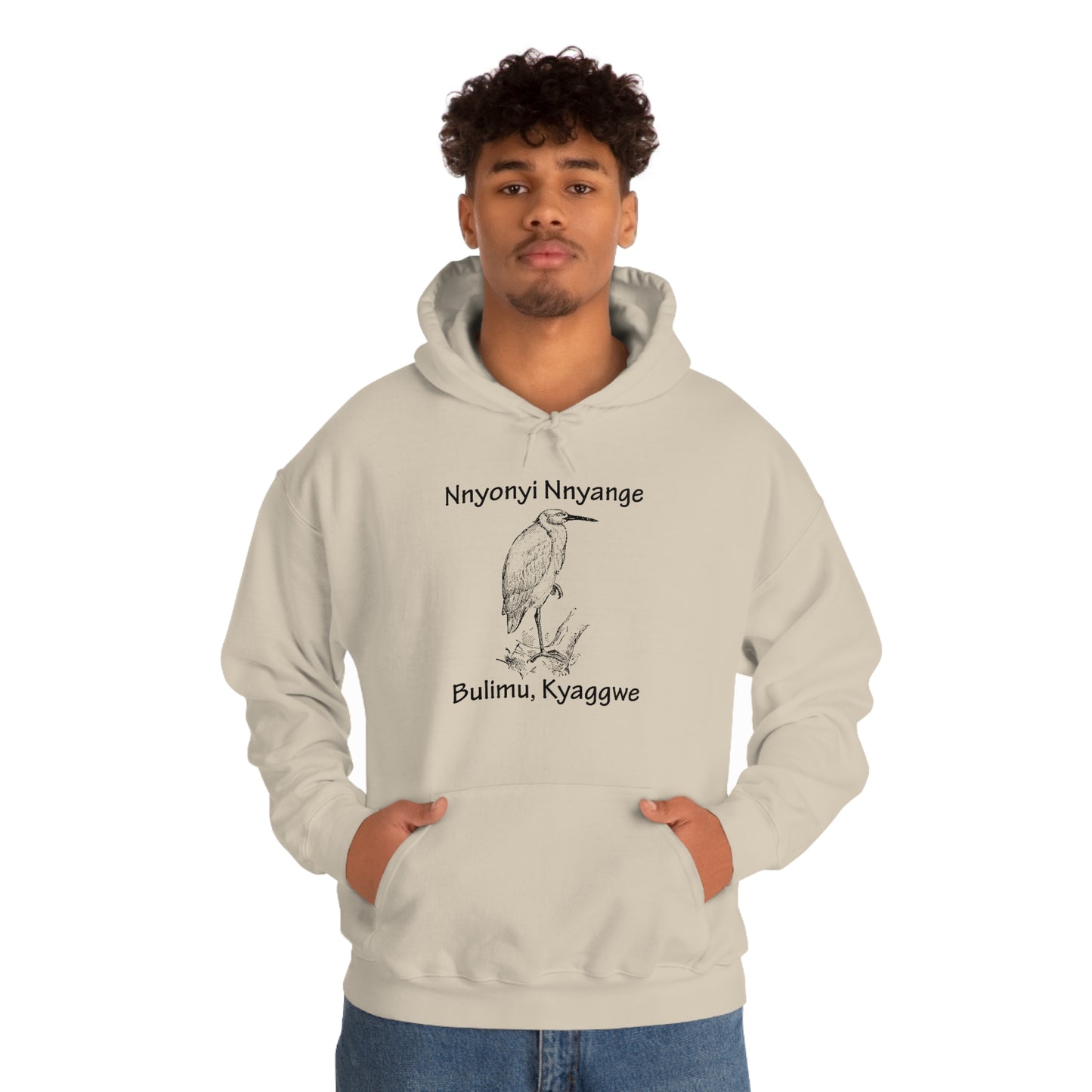 Unisex Heavy Blend™ Hooded Sweatshirt - Nnyonyi Nnyange (Cattle-Egret)