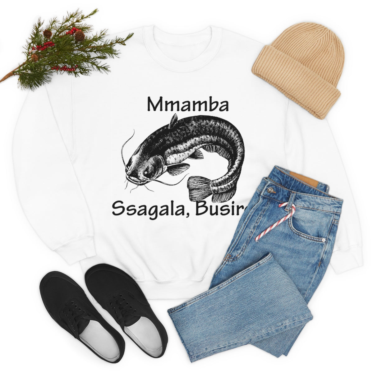 Unisex Heavy Blend™ Crewneck Sweatshirt - Mmamba Ggabunga, WB