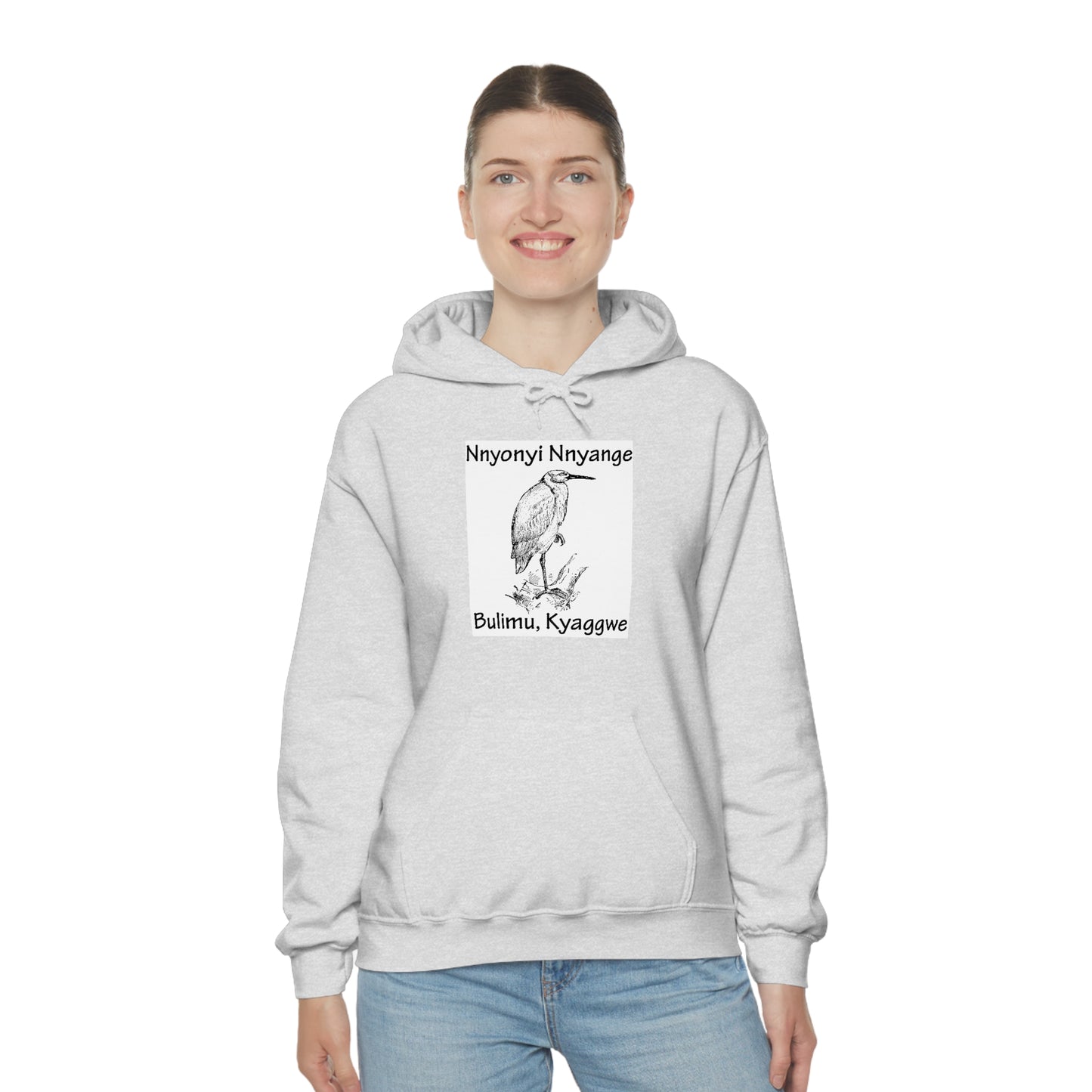 Unisex Heavy Blend™ Hooded Sweatshirt - Nnyonyi Nnyange (Cattle-Egret)