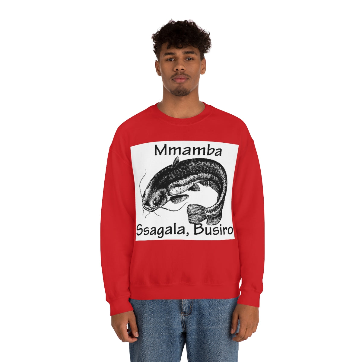 Unisex Heavy Blend™ Crewneck Sweatshirt - Mmamba Ggabunga, WB