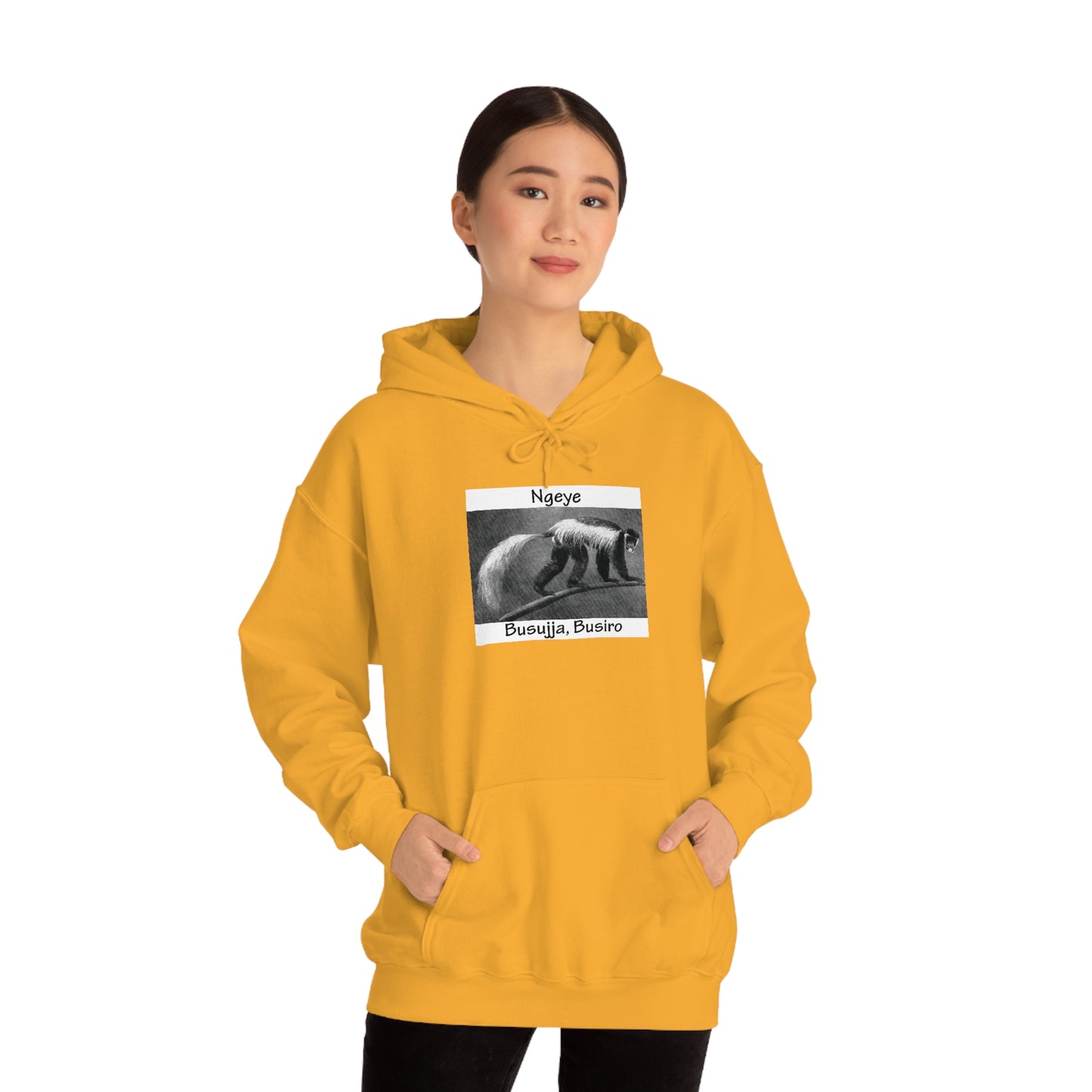 Unisex Heavy Blend™ Hooded Sweatshirt - Ngeye (Colobus Monkey)