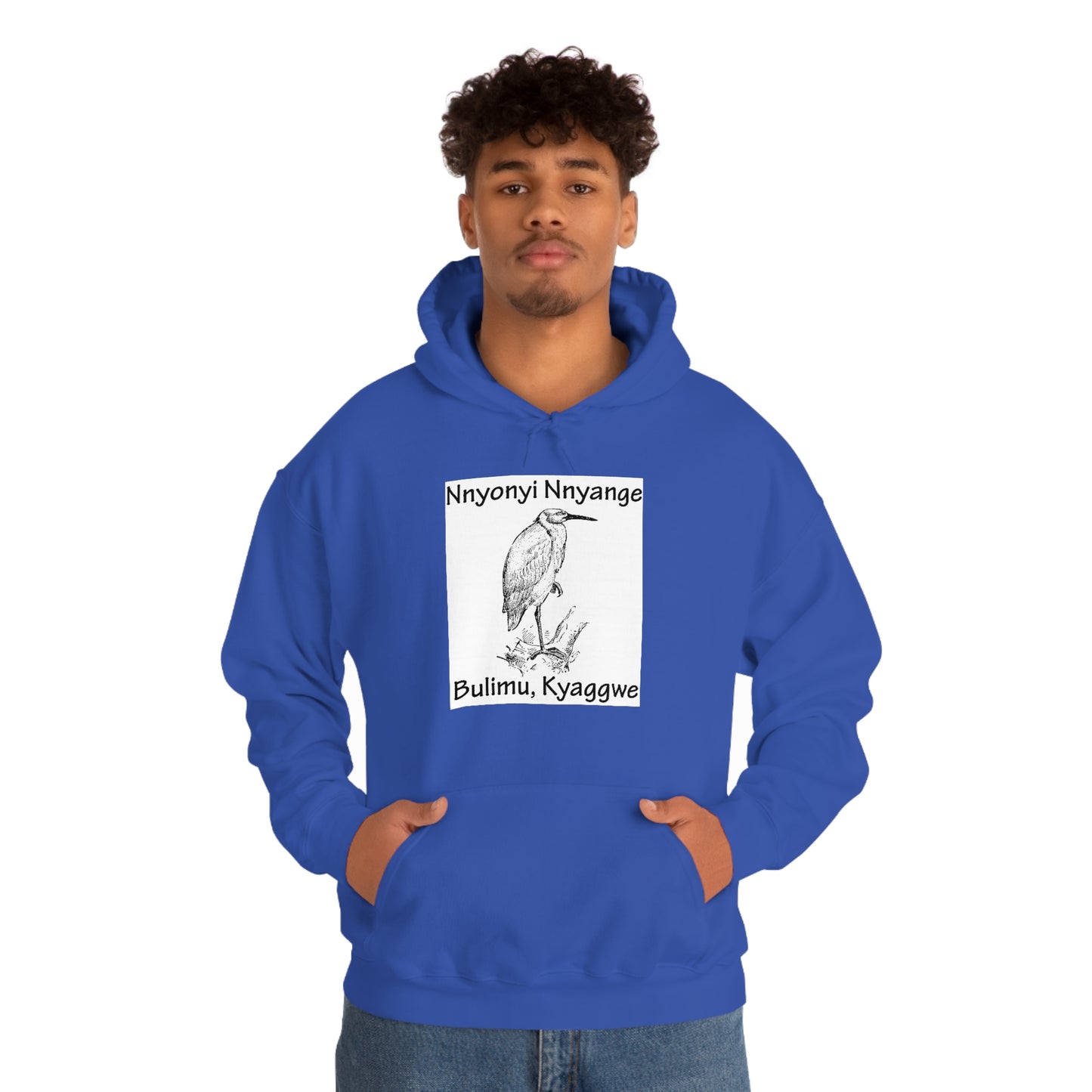 Unisex Heavy Blend™ Hooded Sweatshirt - Nnyonyi Nnyange (Cattle-Egret)