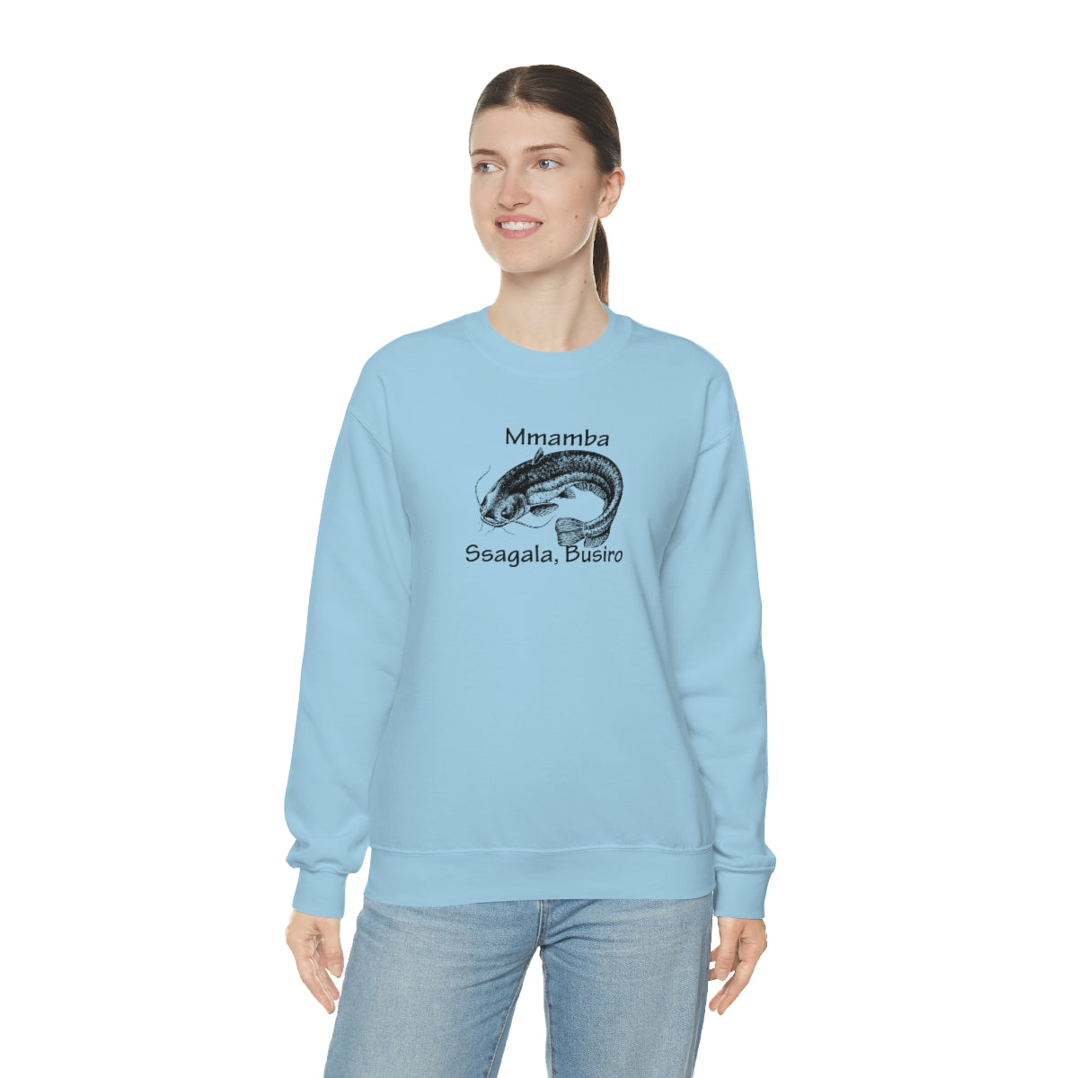 Unisex Heavy Blend™ Crewneck Sweatshirt - Mmamba Ggabunga, WT