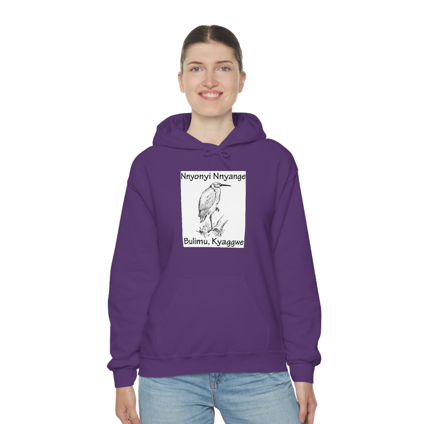 Unisex Heavy Blend™ Hooded Sweatshirt - Nnyonyi Nnyange (Cattle-Egret)