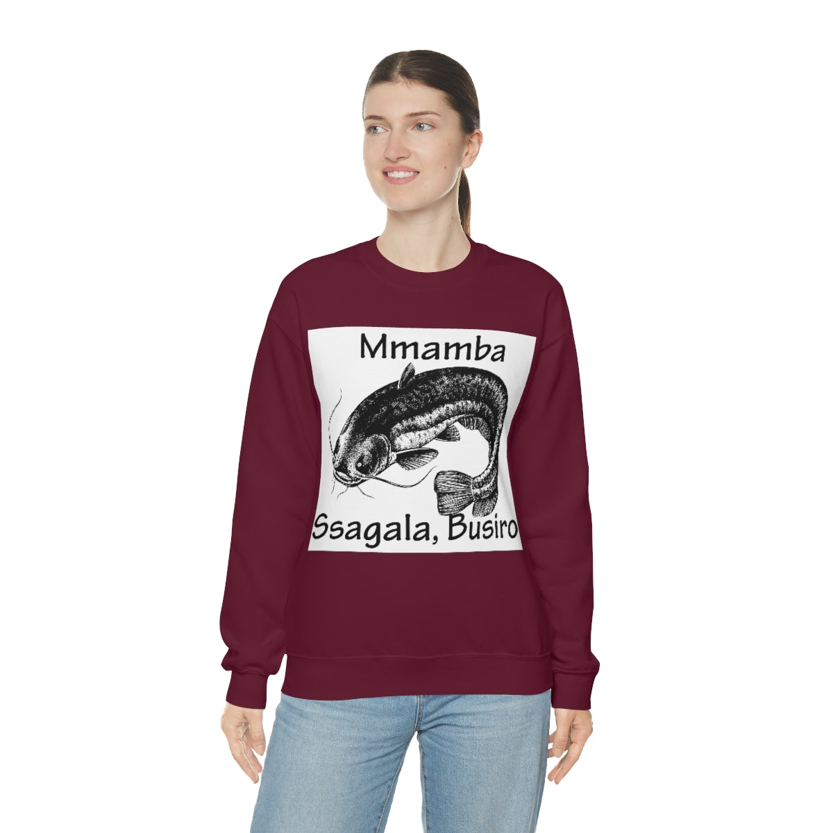 Unisex Heavy Blend™ Crewneck Sweatshirt - Mmamba Ggabunga, WB