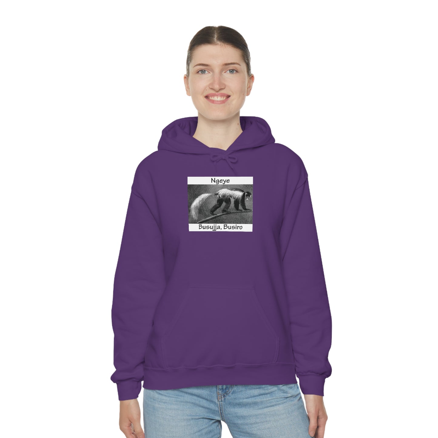 Unisex Heavy Blend™ Hooded Sweatshirt - Ngeye (Colobus Monkey)