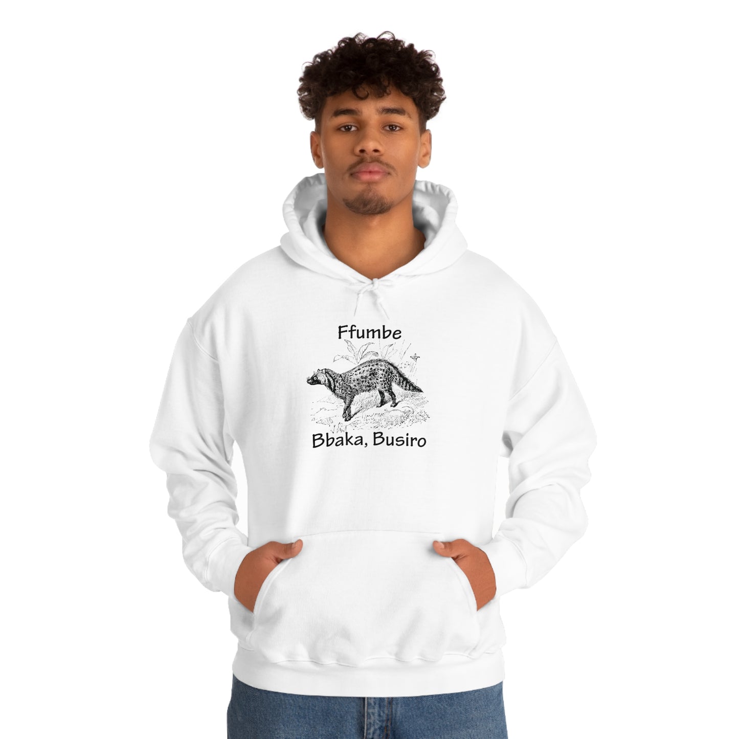 Unisex Heavy Blend™ Hooded Sweatshirt - Ffumbe (Civet Cat)