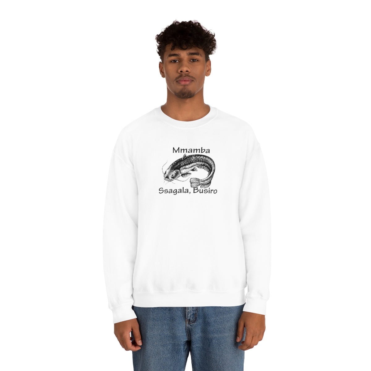 Unisex Heavy Blend™ Crewneck Sweatshirt - Mmamba Ggabunga, WT