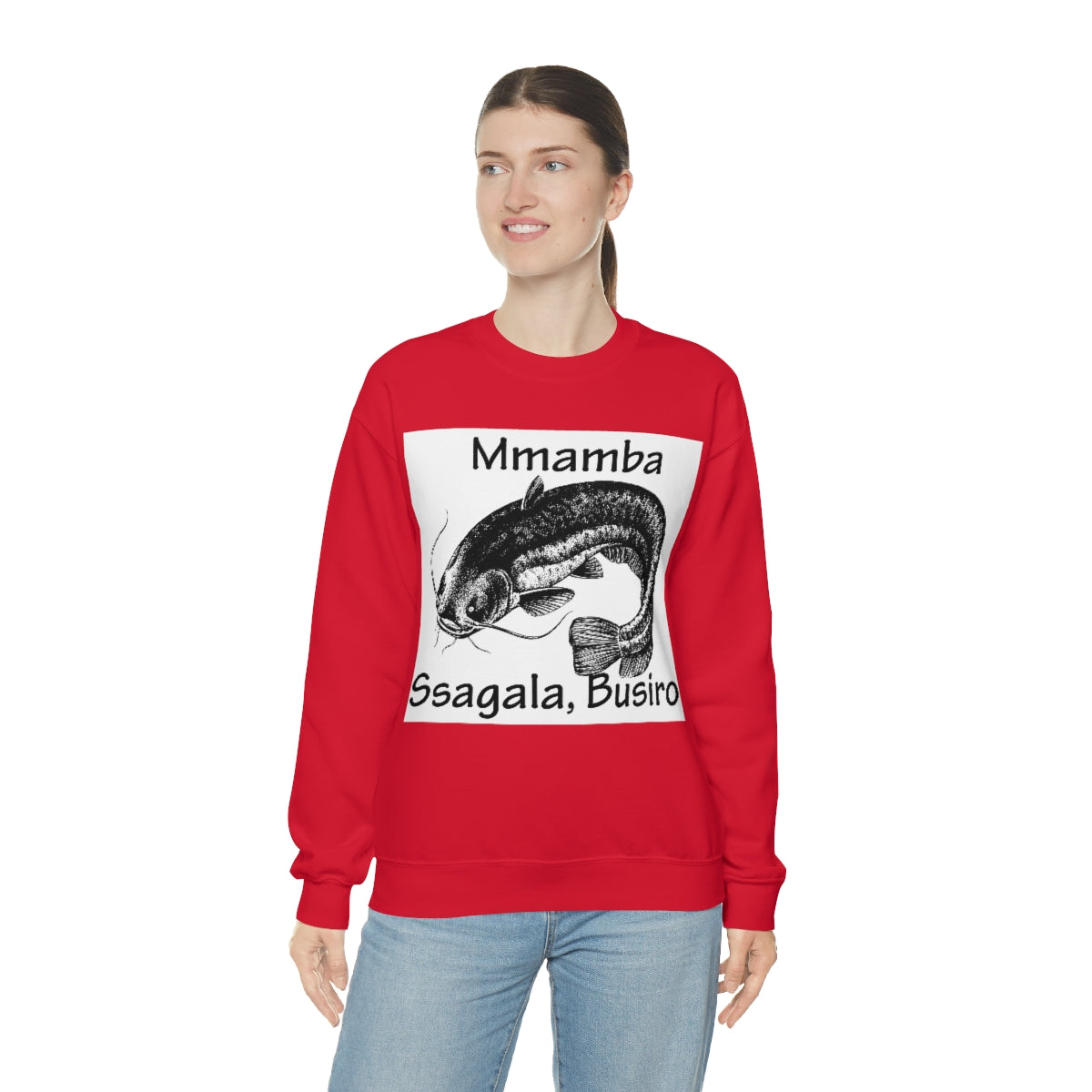 Unisex Heavy Blend™ Crewneck Sweatshirt - Mmamba Ggabunga, WB