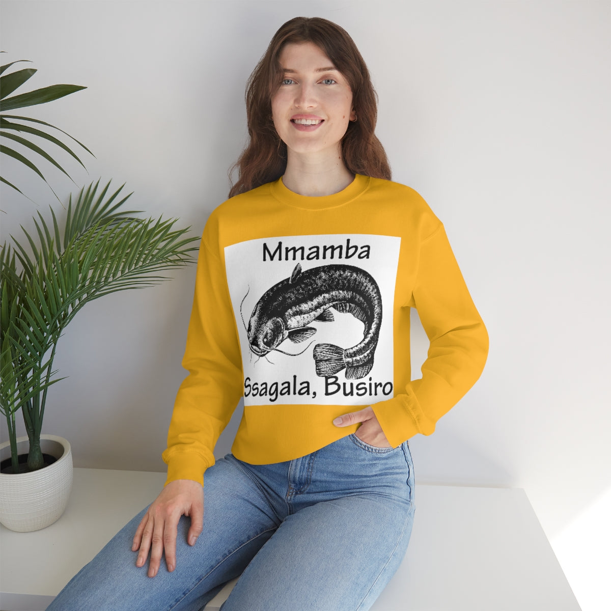 Unisex Heavy Blend™ Crewneck Sweatshirt - Mmamba Ggabunga, WB