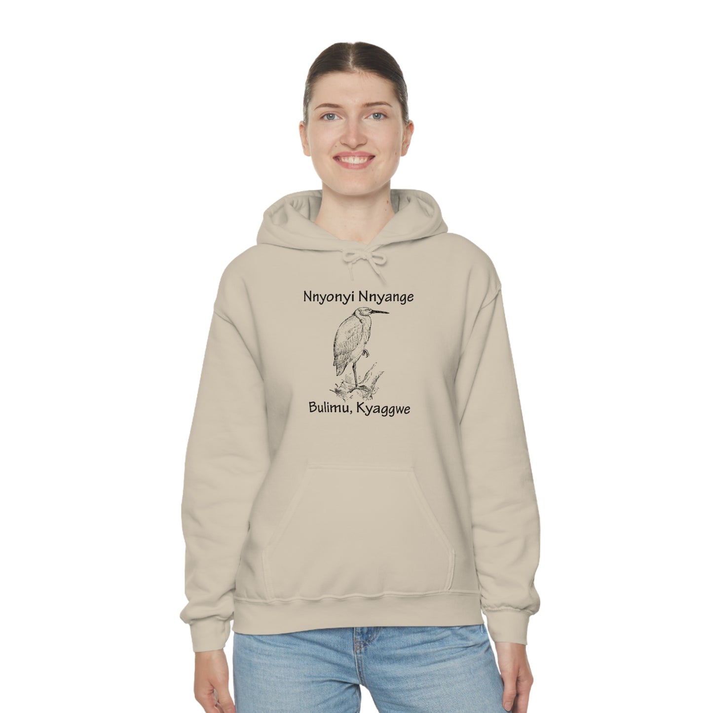 Unisex Heavy Blend™ Hooded Sweatshirt - Nnyonyi Nnyange (Cattle-Egret)