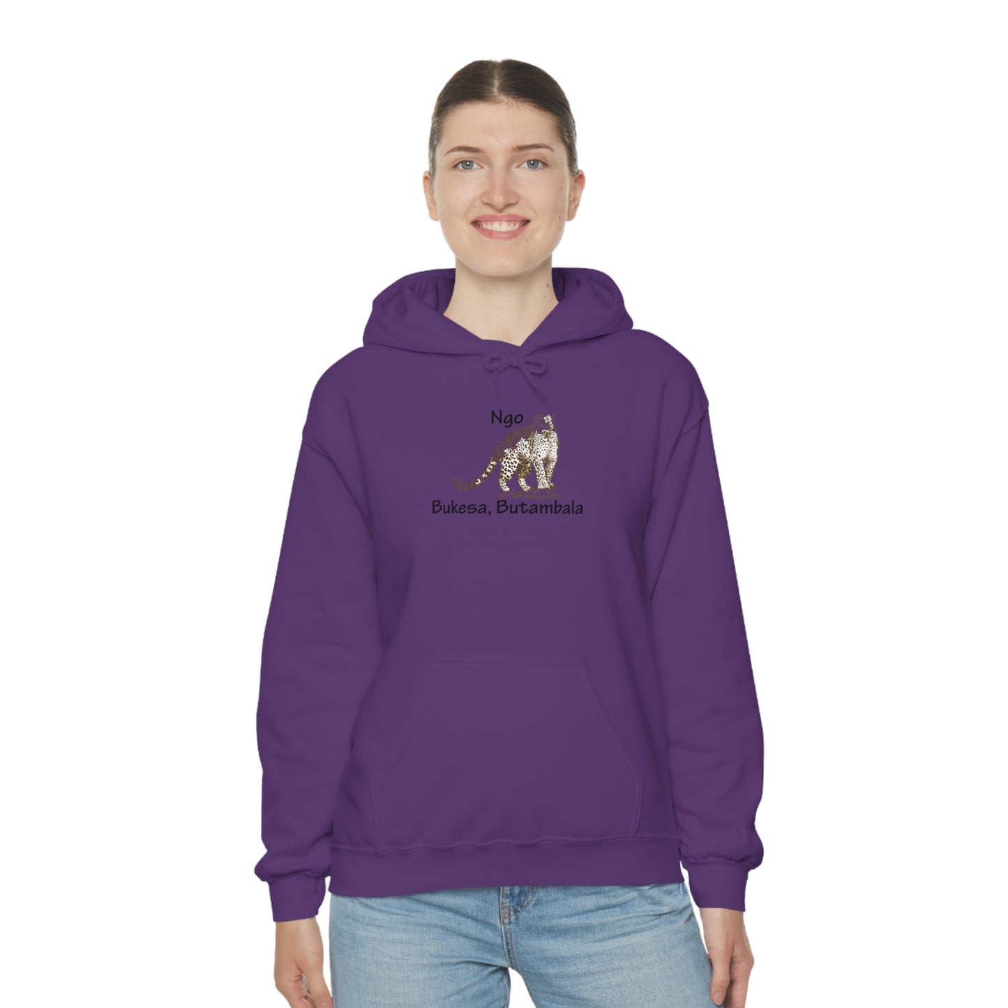 Unisex Heavy Blend™ Hooded Sweatshirt - Ngo (Leoppard)