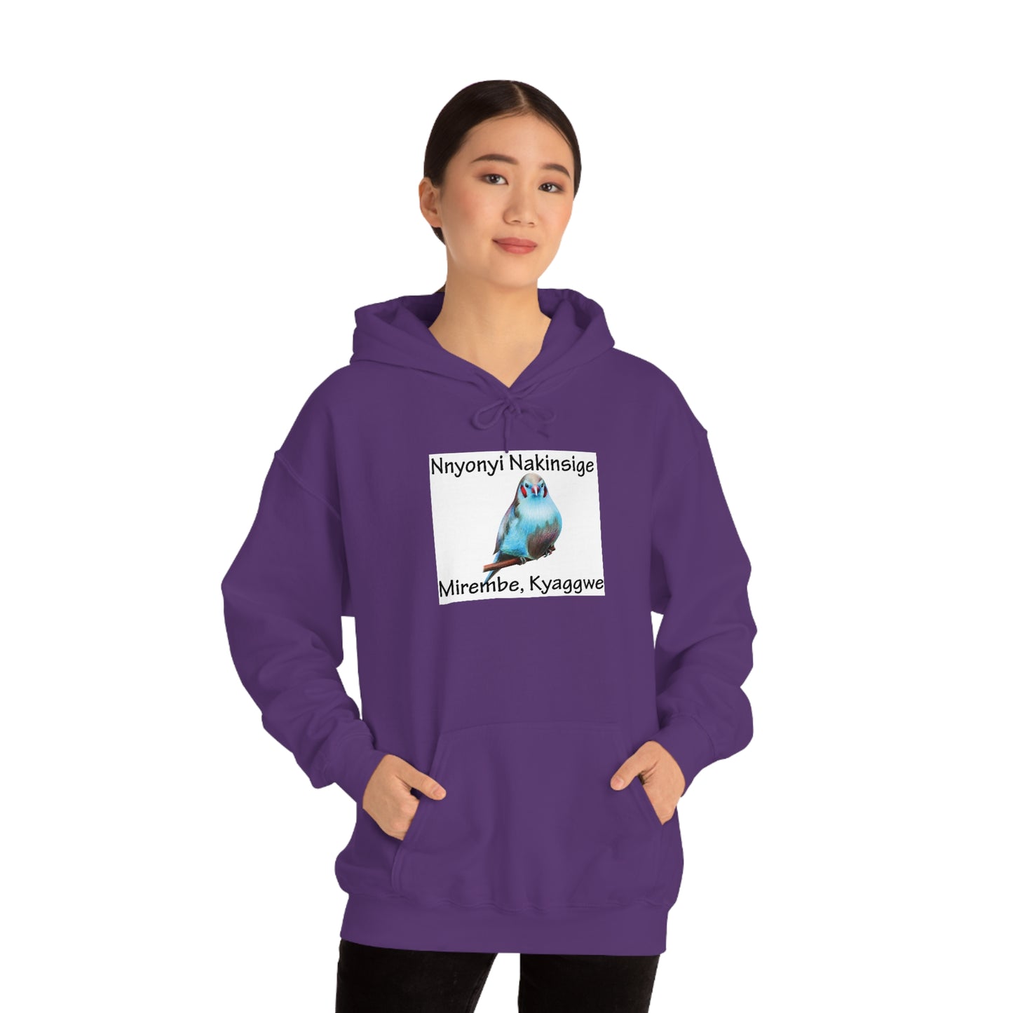 Unisex Heavy Blend™ Hooded Sweatshirt - Nnyonyi Nakinsige (Cheeked Cordon-Bleu)