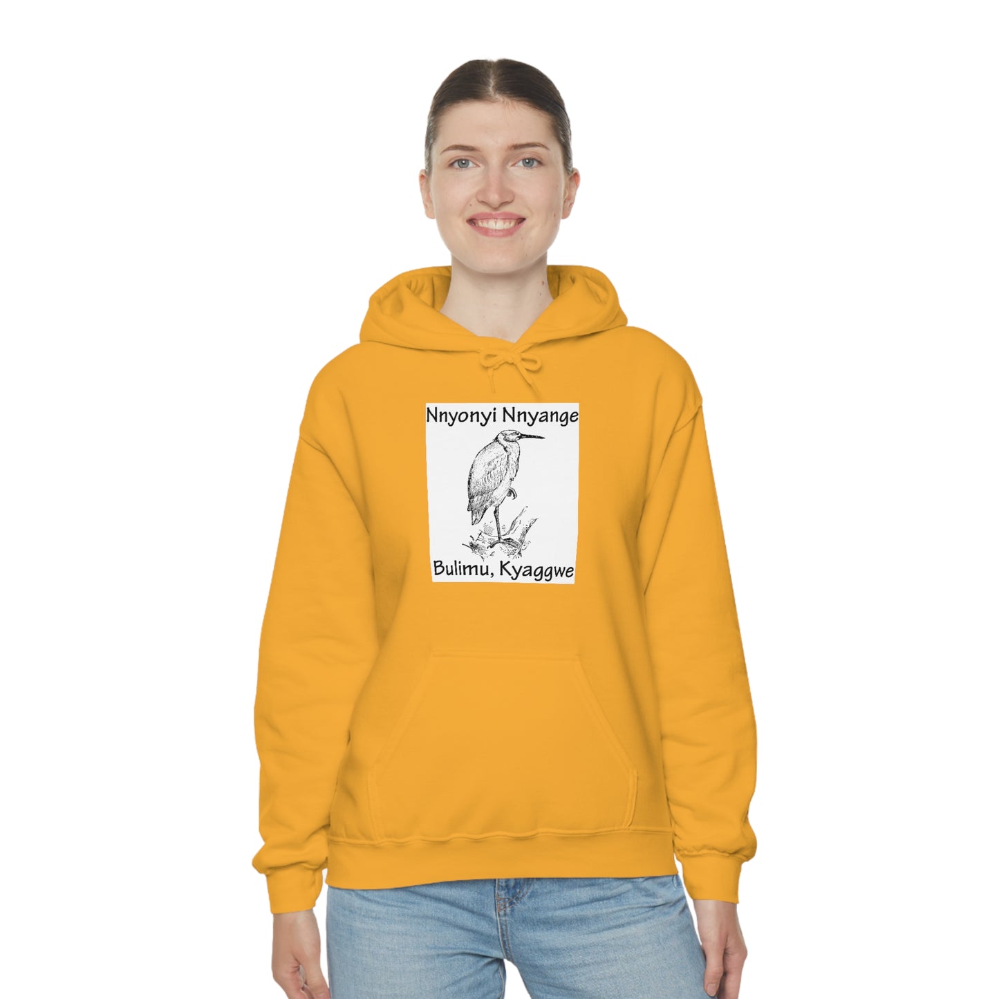 Unisex Heavy Blend™ Hooded Sweatshirt - Nnyonyi Nnyange (Cattle-Egret)