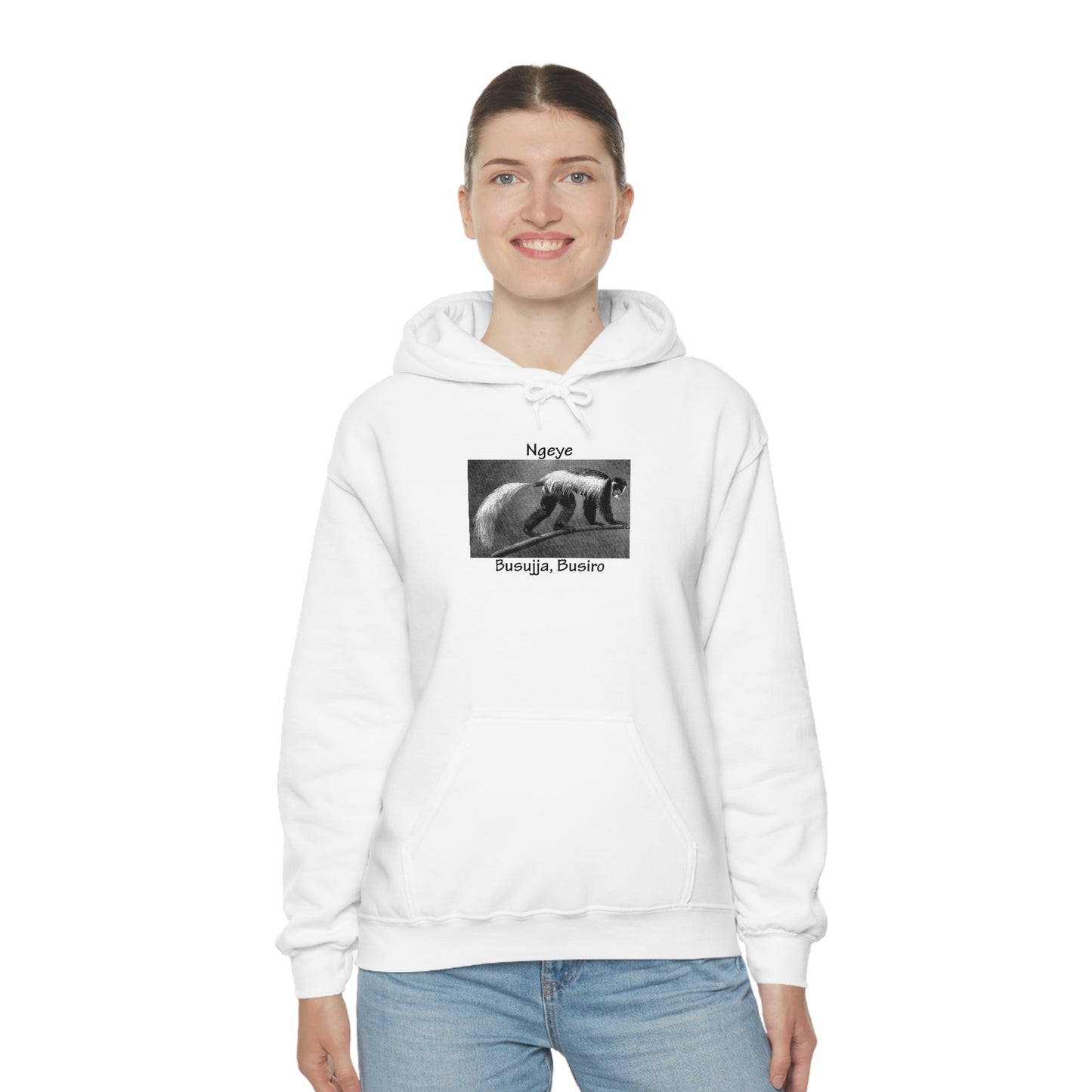 Unisex Heavy Blend™ Hooded Sweatshirt - Ngeye (Colobus Monkey)