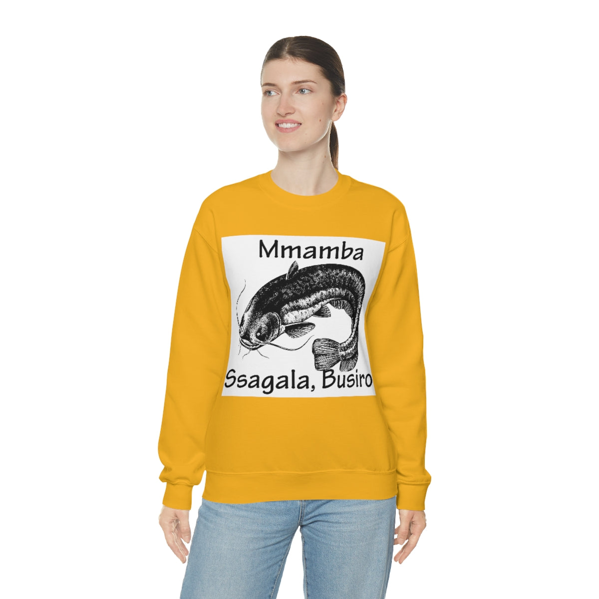 Unisex Heavy Blend™ Crewneck Sweatshirt - Mmamba Ggabunga, WB