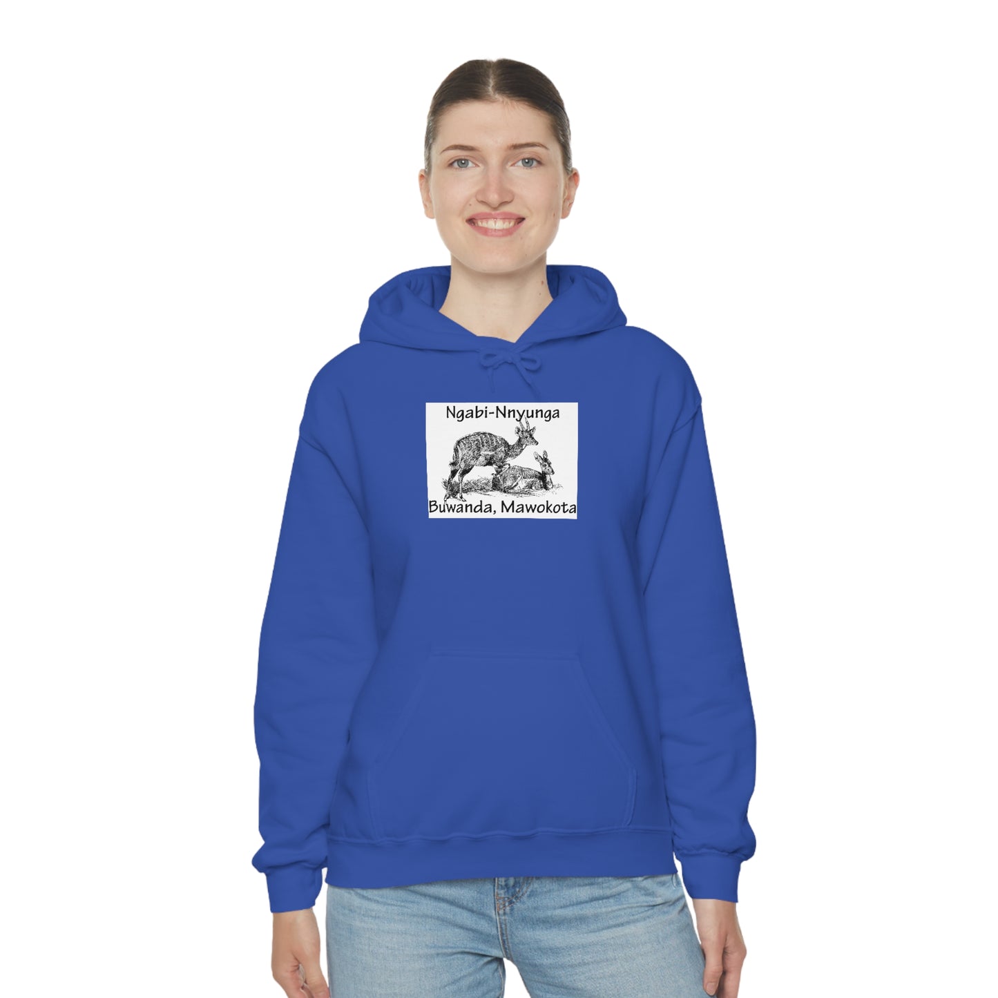 Unisex Heavy Blend™ Hooded Sweatshirt - Ngabi Nnyunga (Bushbuck-Antelope)