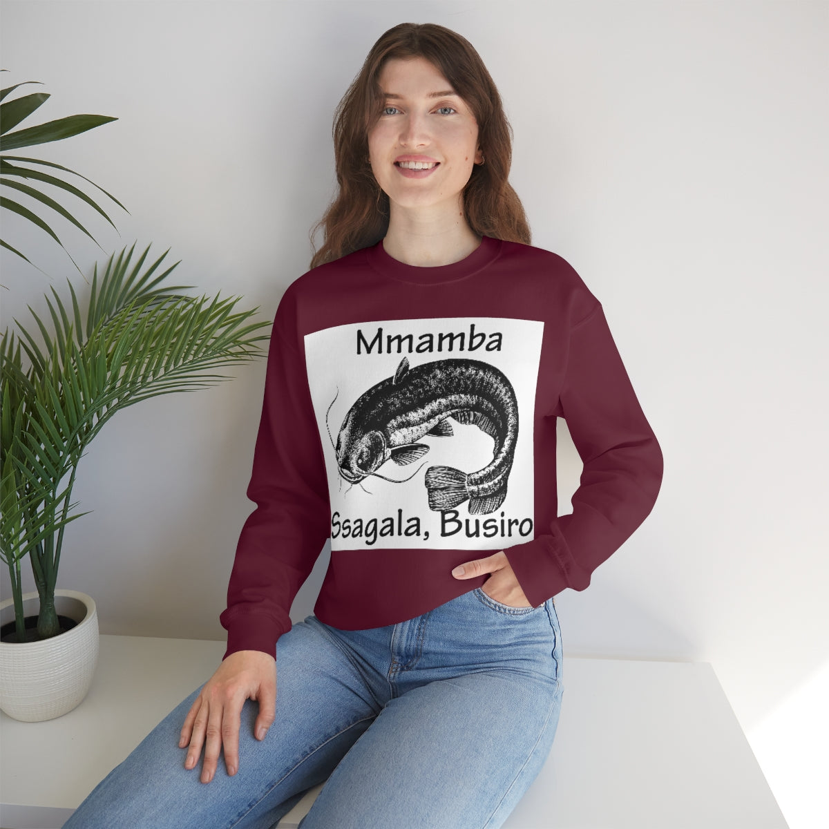 Unisex Heavy Blend™ Crewneck Sweatshirt - Mmamba Ggabunga, WB