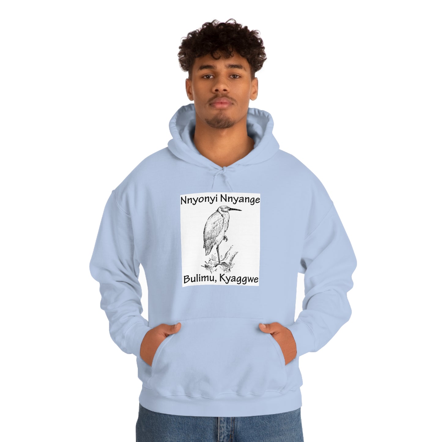 Unisex Heavy Blend™ Hooded Sweatshirt - Nnyonyi Nnyange (Cattle-Egret)