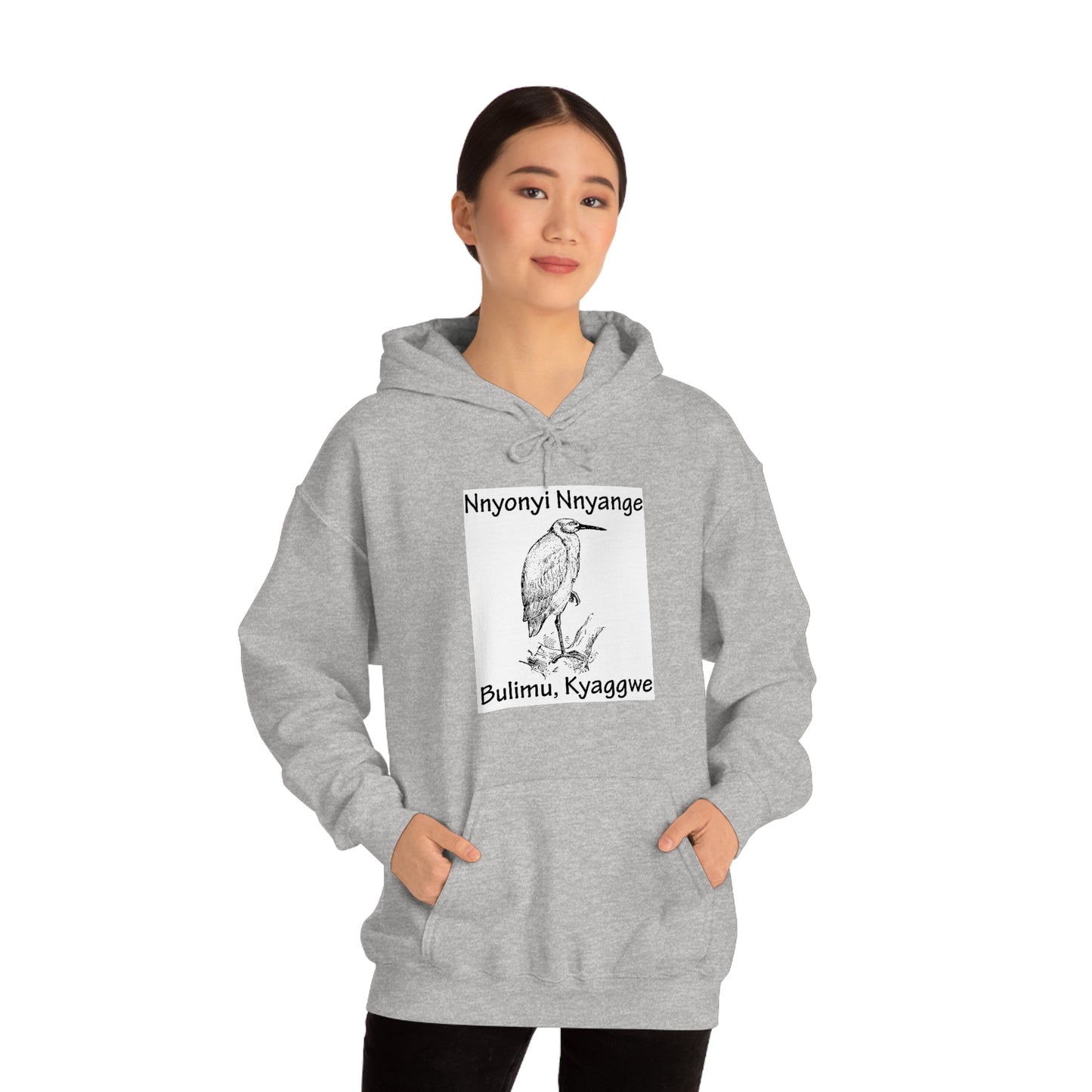 Unisex Heavy Blend™ Hooded Sweatshirt - Nnyonyi Nnyange (Cattle-Egret)