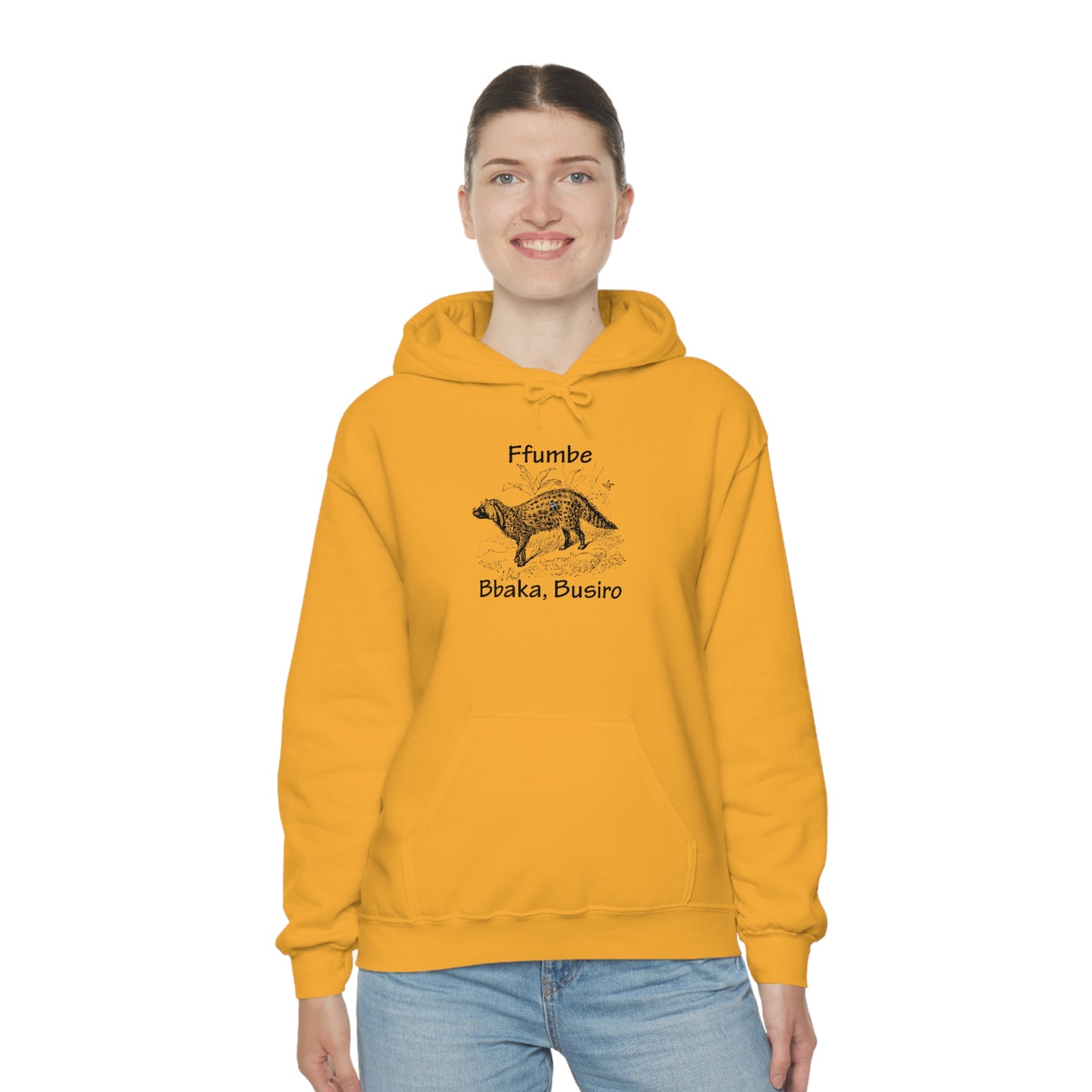 Unisex Heavy Blend™ Hooded Sweatshirt - Ffumbe (Civet Cat)