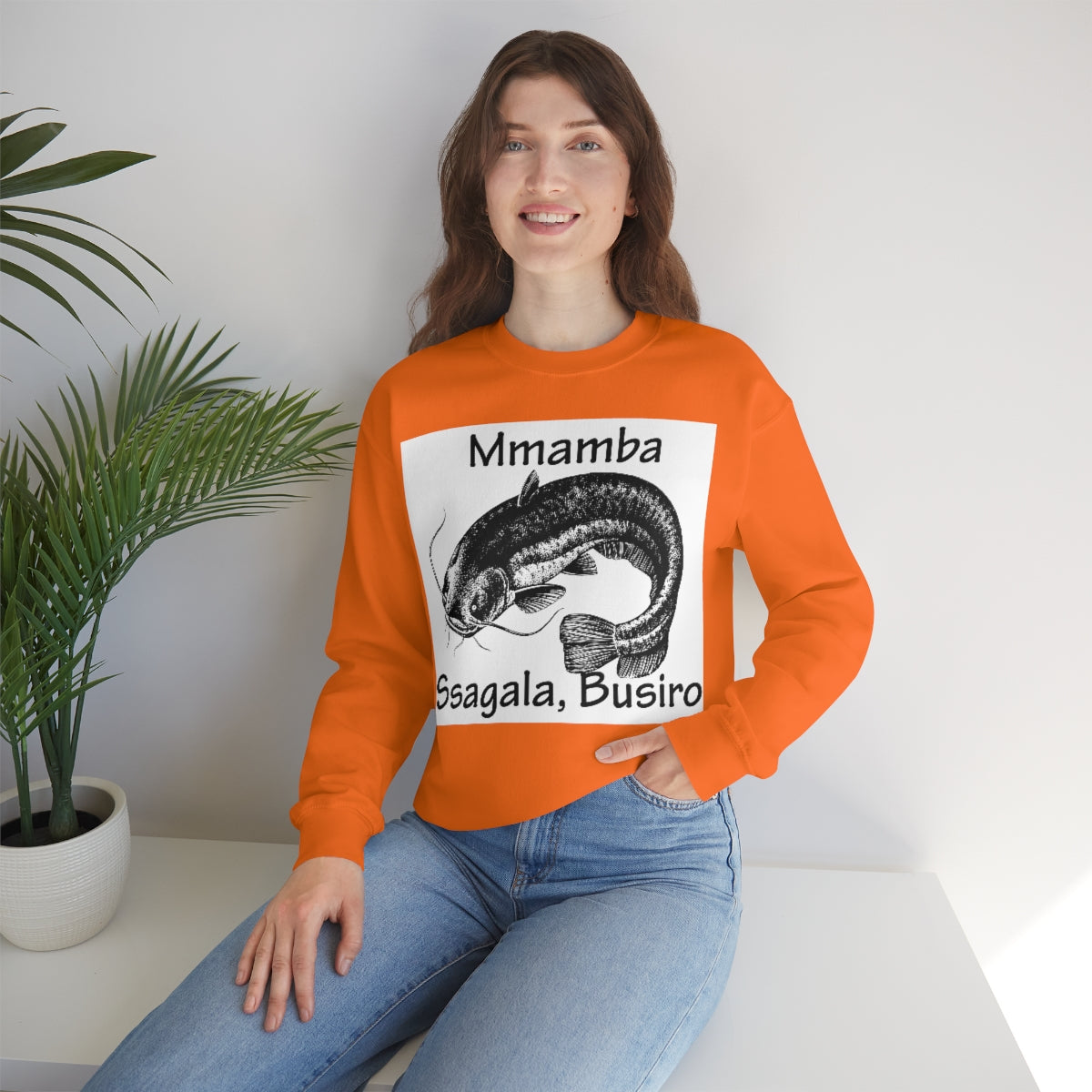 Unisex Heavy Blend™ Crewneck Sweatshirt - Mmamba Ggabunga, WB