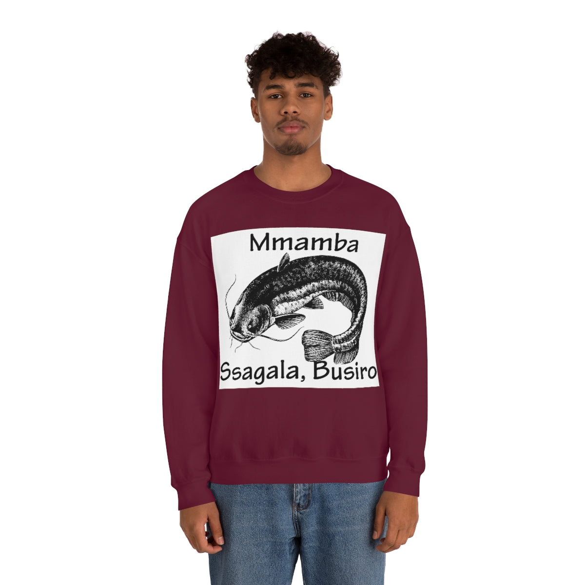 Unisex Heavy Blend™ Crewneck Sweatshirt - Mmamba Ggabunga, WB